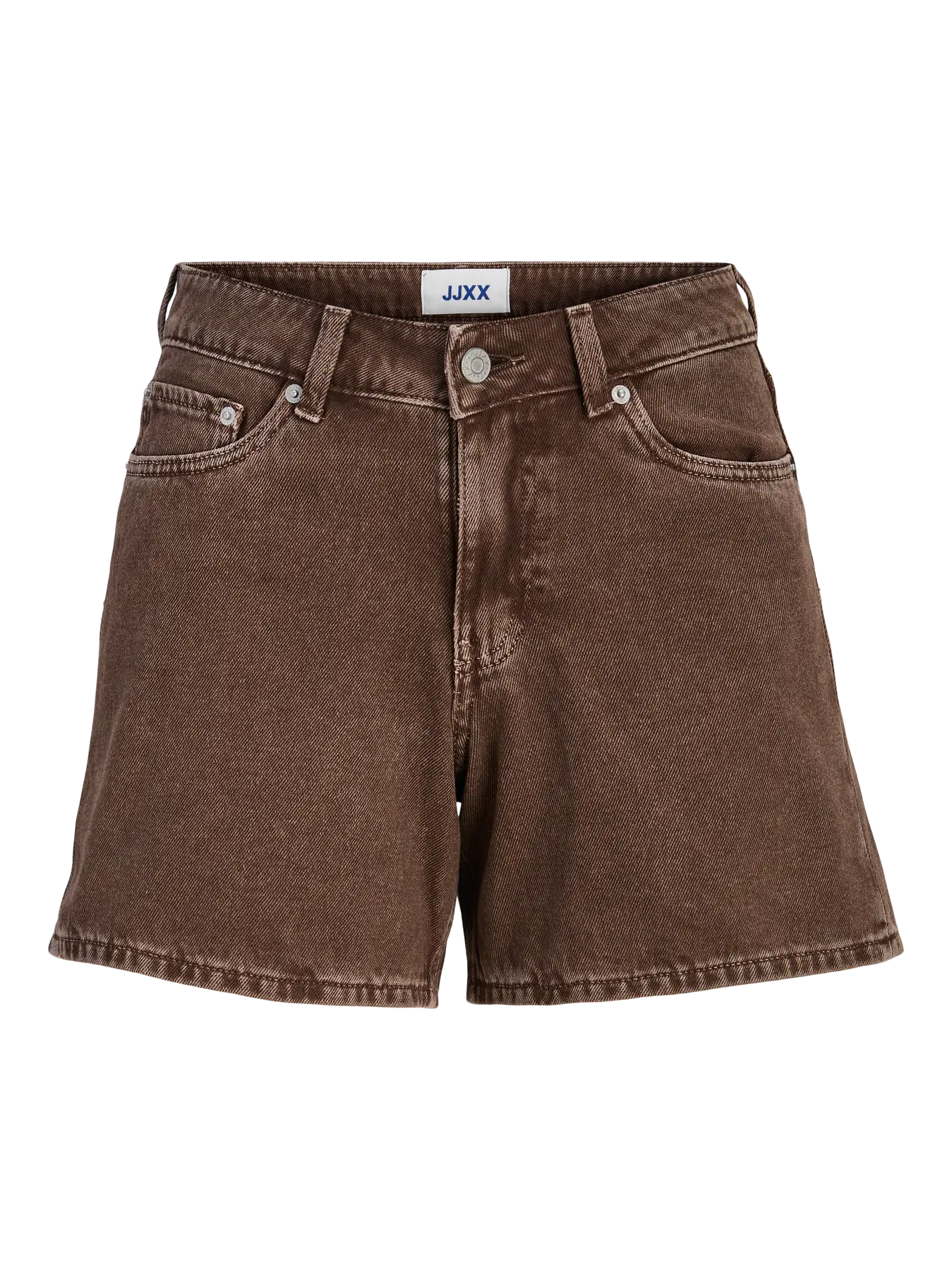 JJXX SEVILLE DENIM SHORTS - CHOCOLATE BROWN