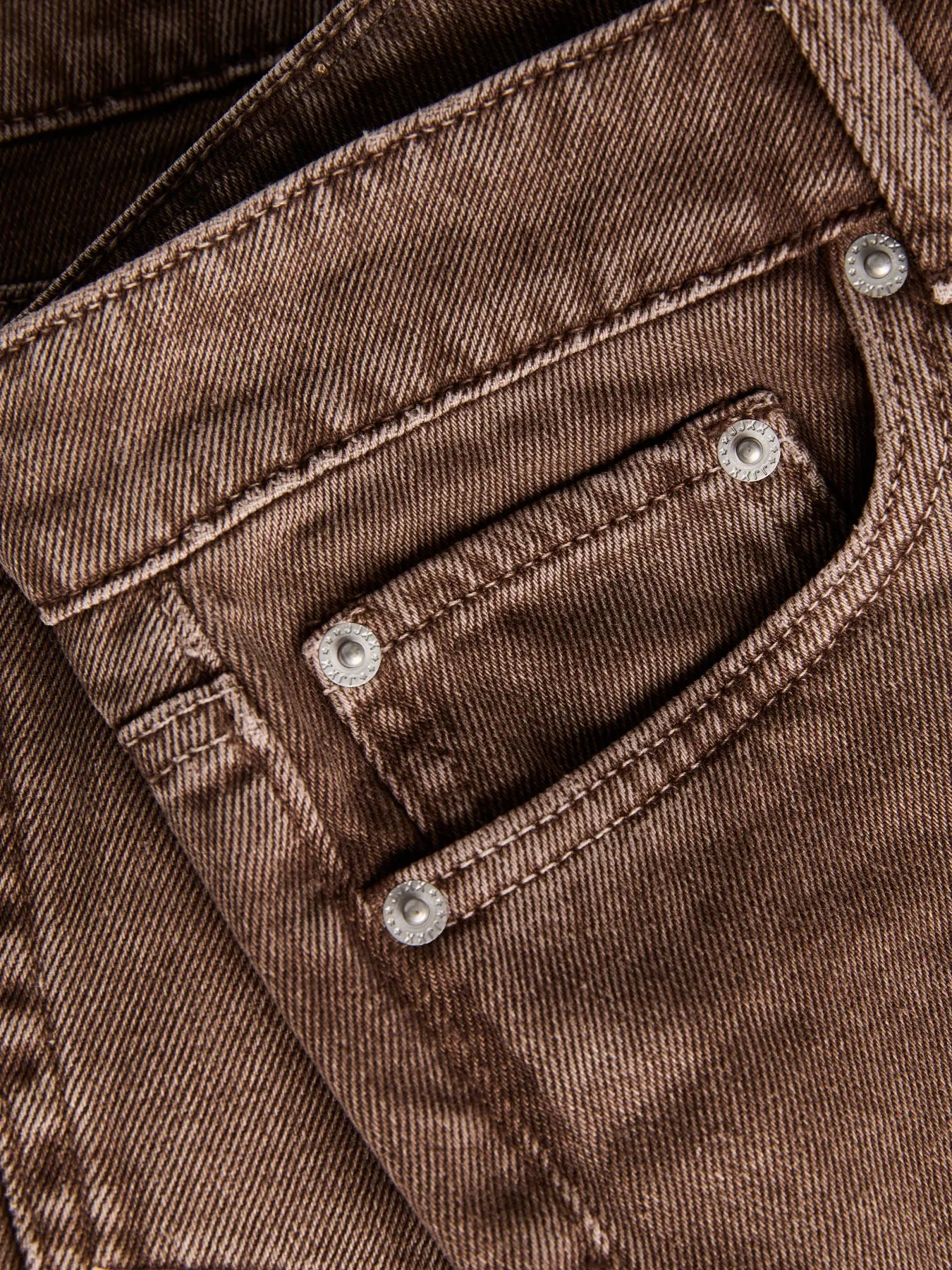 JJXX SEVILLE DENIM SHORTS - CHOCOLATE BROWN