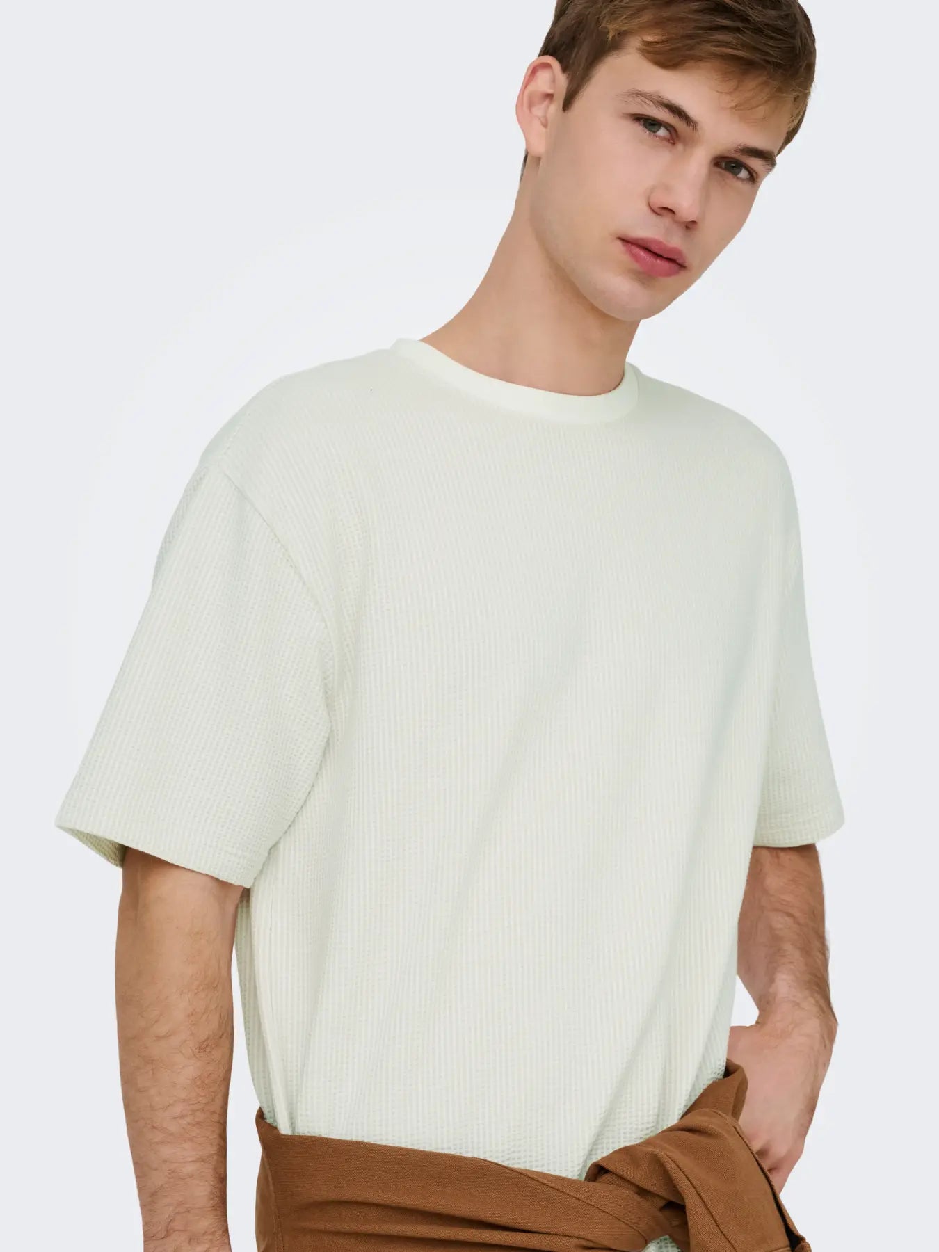 ONLY + SONS KIAN RELAXED TEE - EGRET