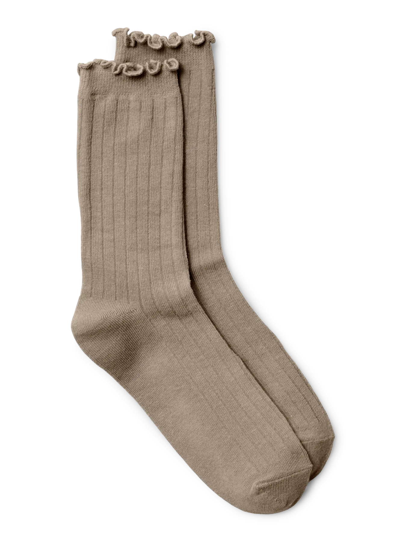 VM ENA RUFFLED SOCKS - SILVER MINK