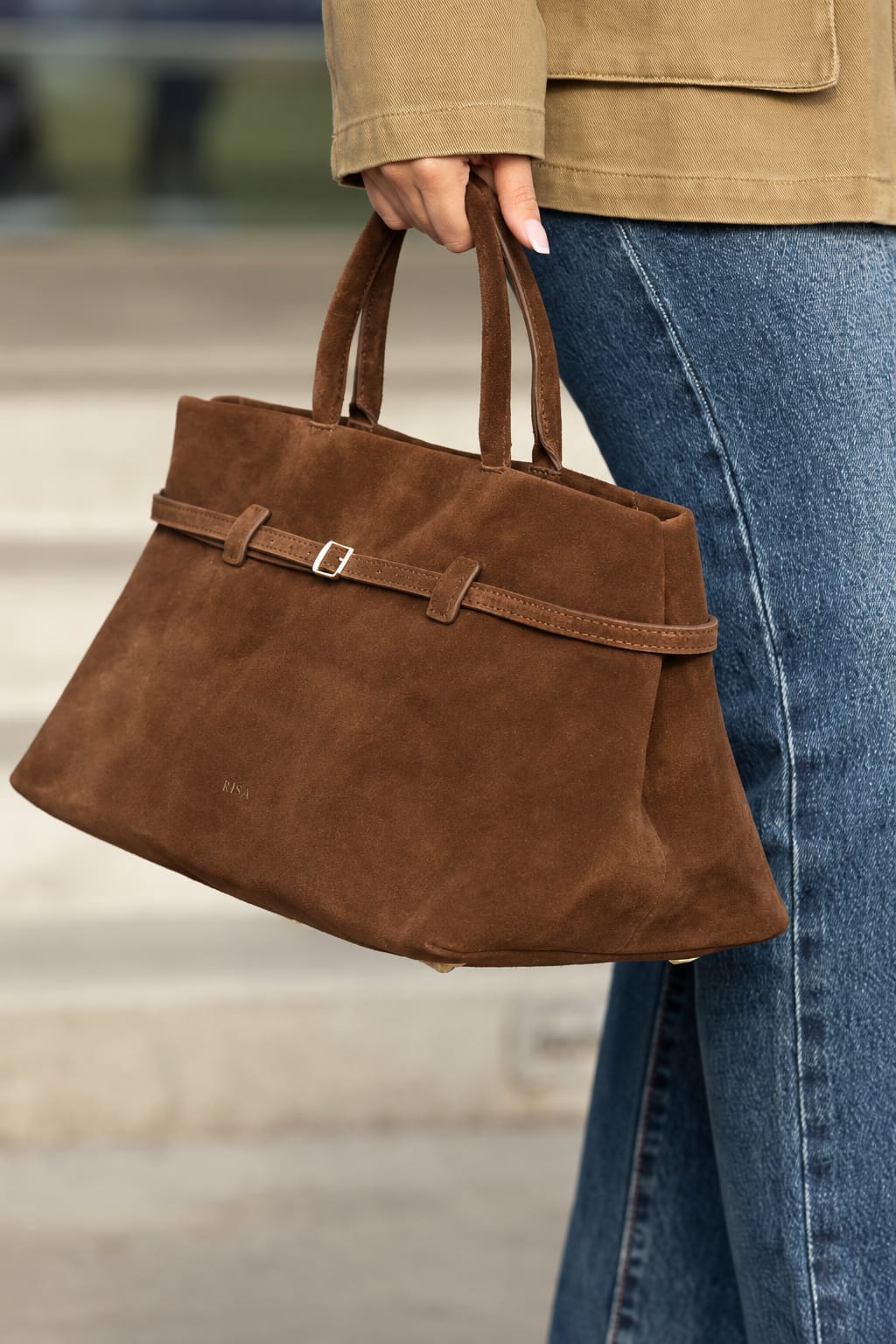 RISA MONROE CLASSIC SATCHEL - CHOCOLATE