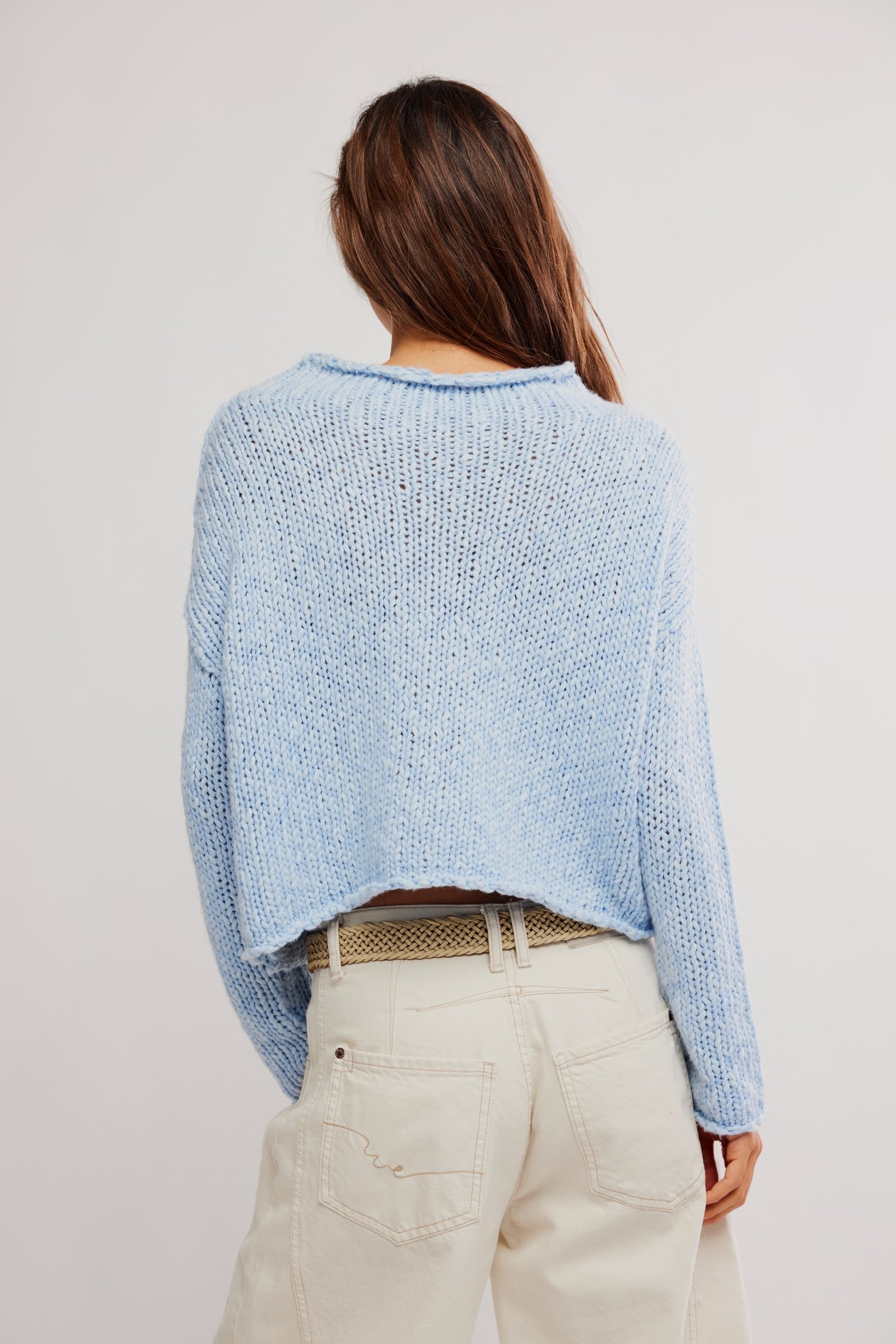 FREE PEOPLE OPAL SWEATER - CASHMERE BLUE
