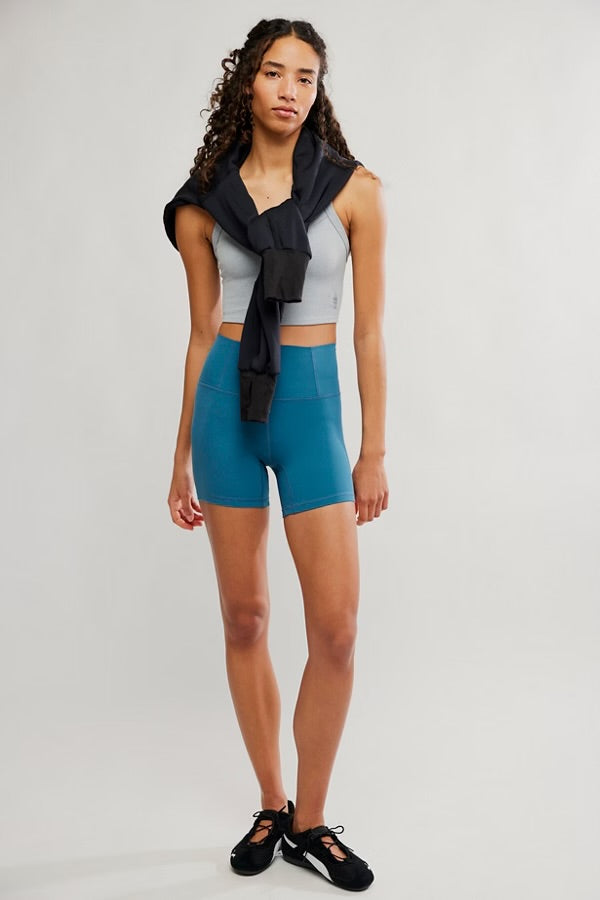 FREE PEOPLE NEVER BETTER BIKE SHORTS - RIPTIDE