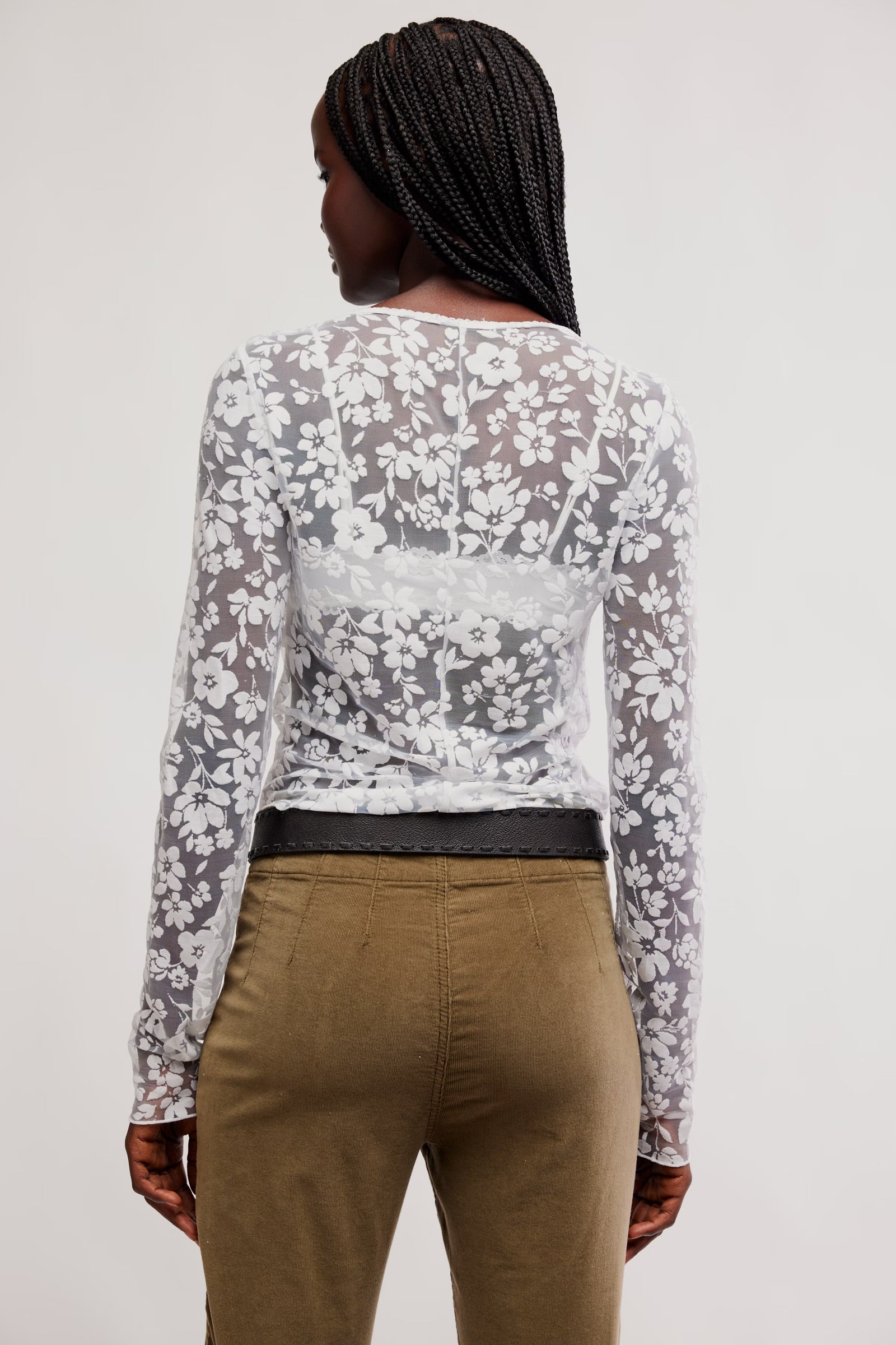 FREE PEOPLE EARLY SUNSETS LAYERING TOP - IVORY