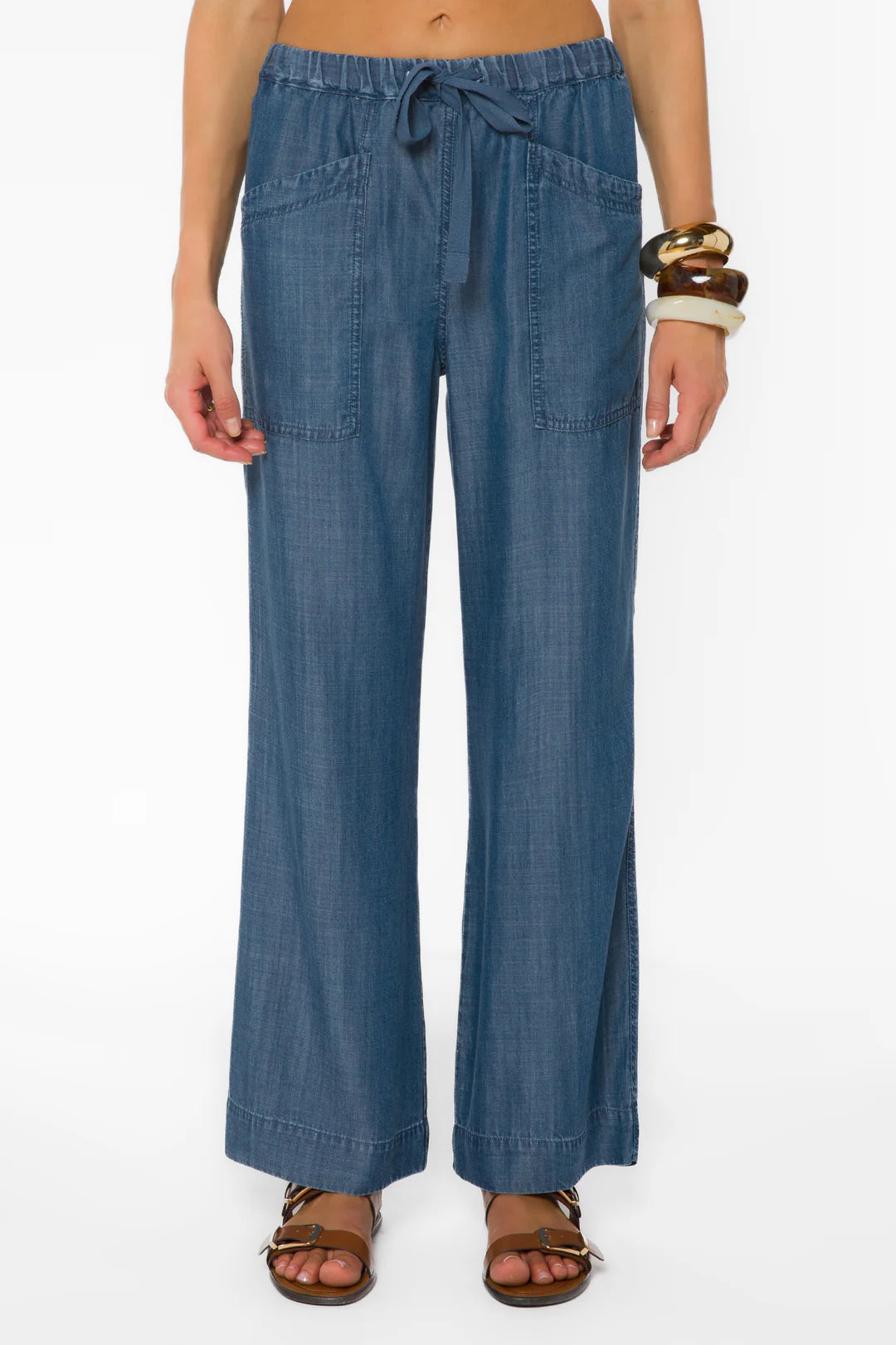 VELVET HEART ALEAH LOOSE PANTS - MEDIUM WASH
