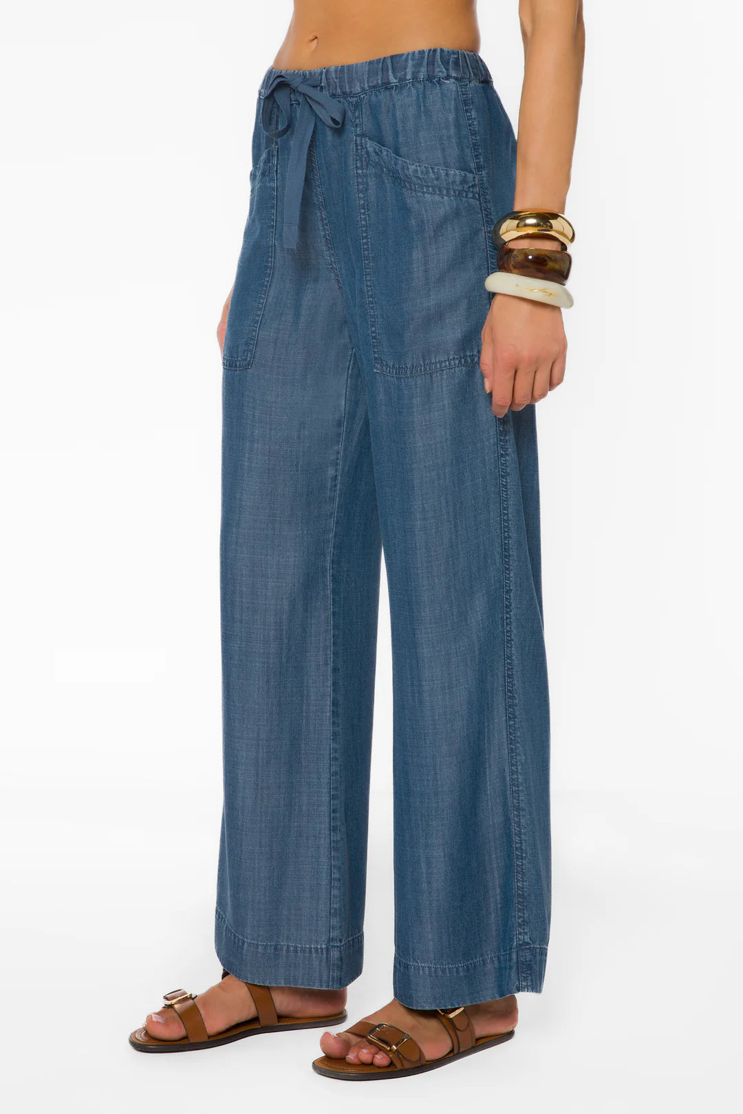VELVET HEART ALEAH LOOSE PANTS - MEDIUM WASH