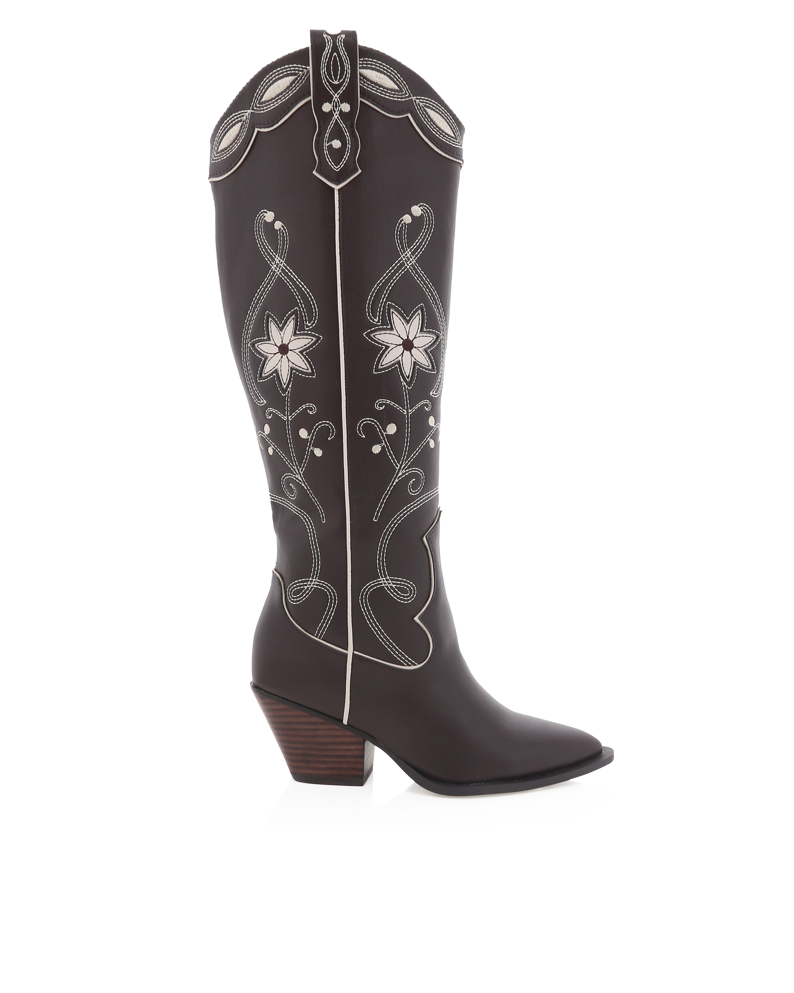 BILLINI AVIVA TALL WESTERN BOOT - CHOCOLATE