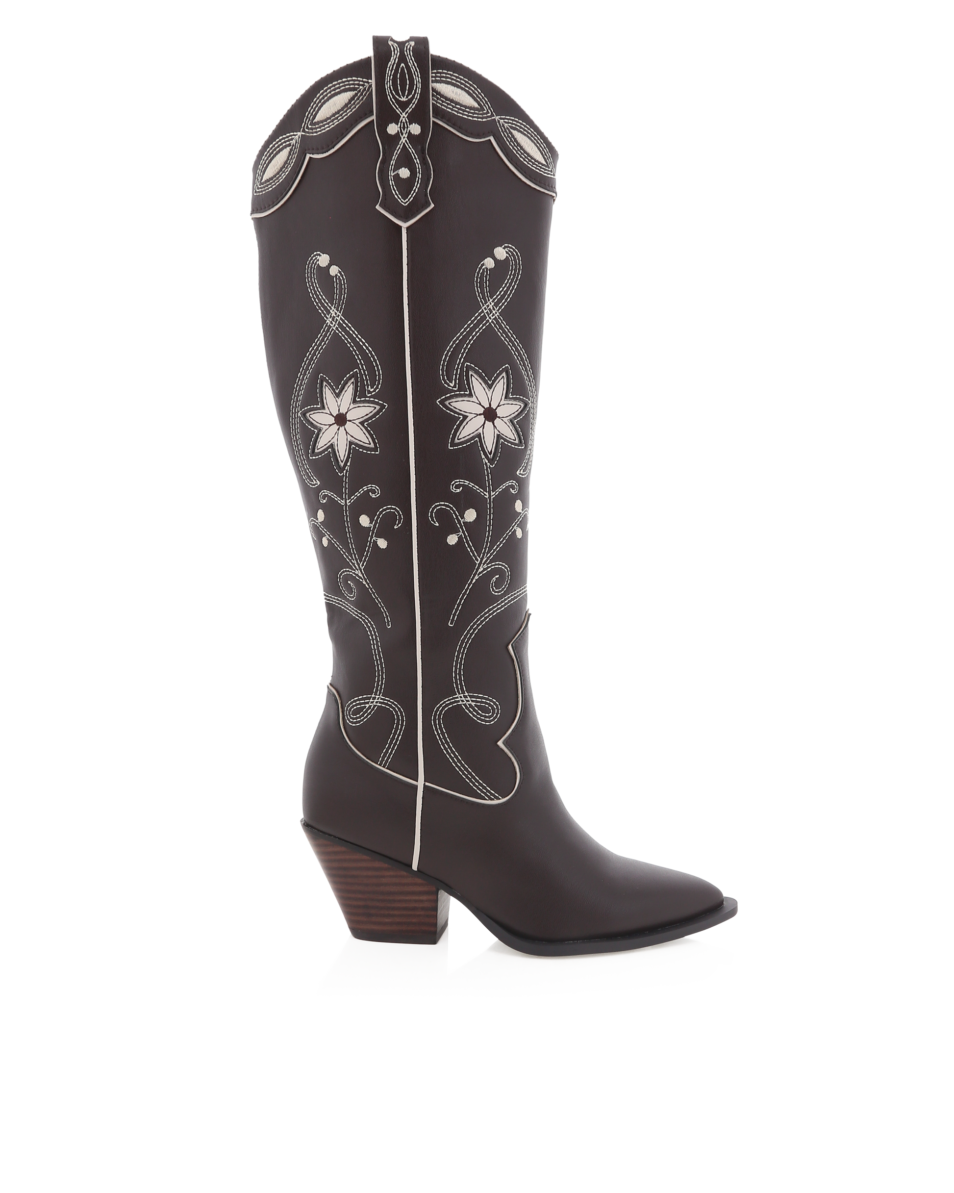 BILLINI AVIVA TALL WESTERN BOOT - CHOCOLATE