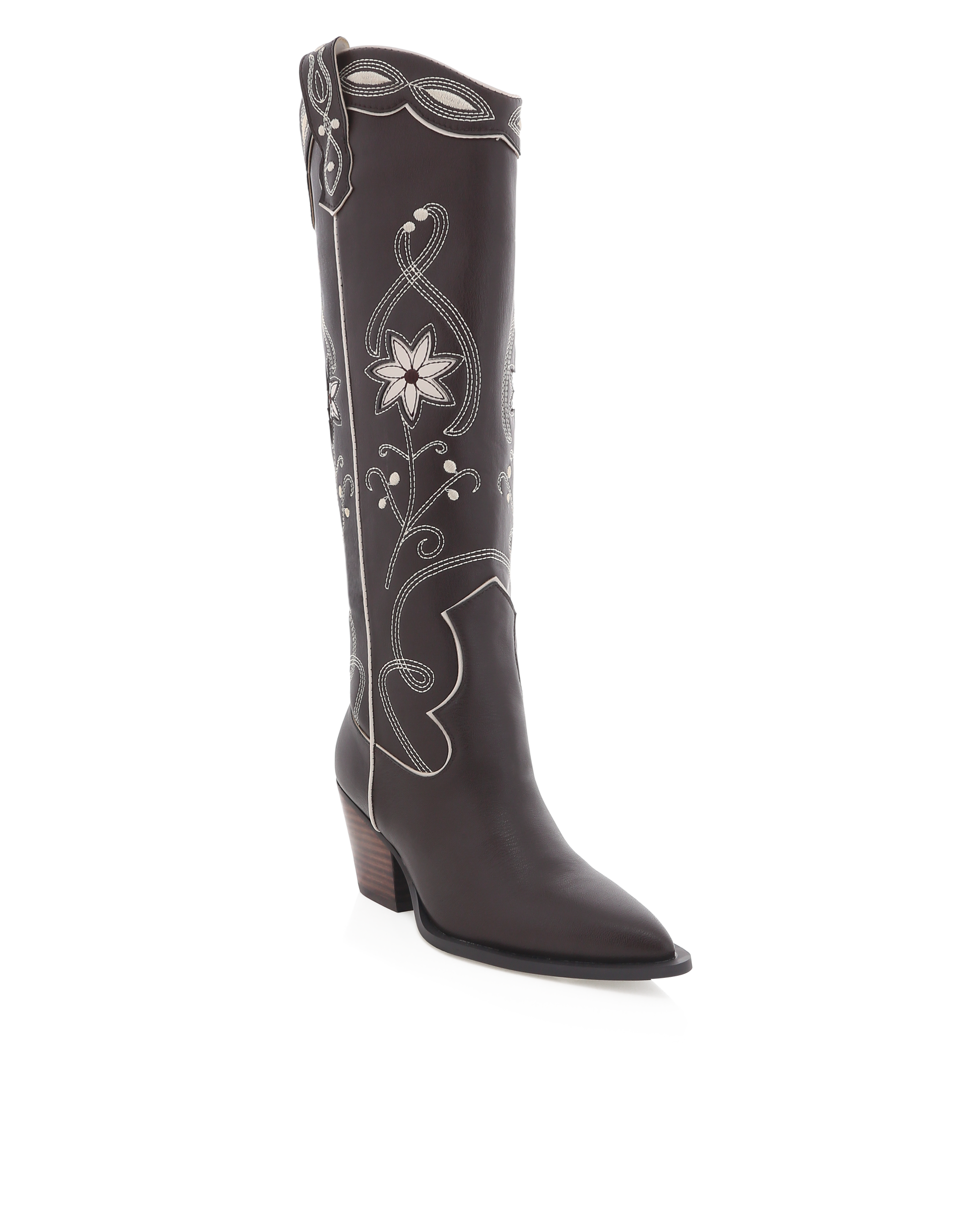 BILLINI AVIVA TALL WESTERN BOOT - CHOCOLATE