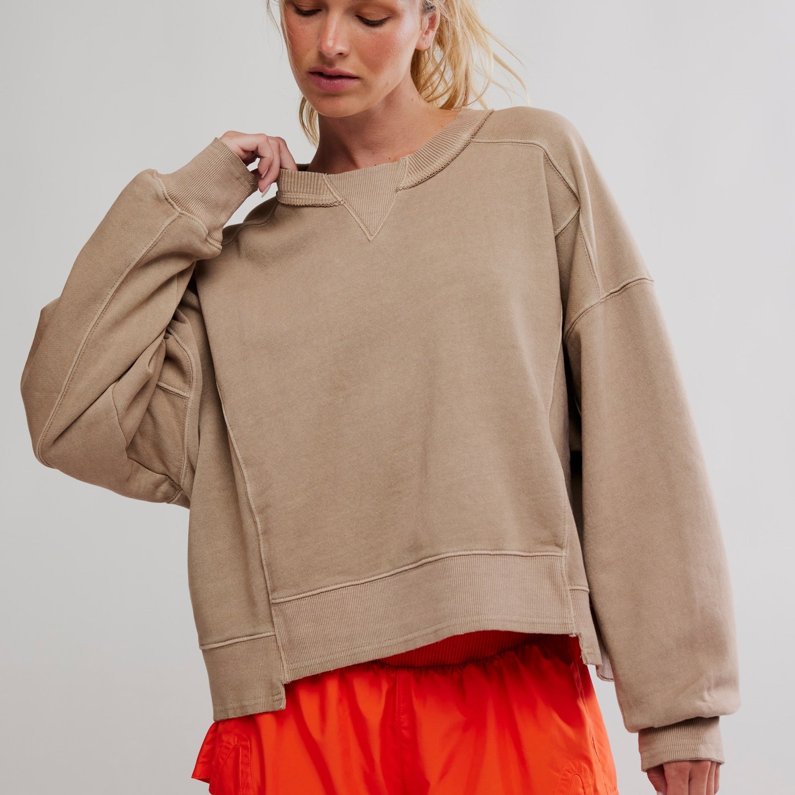 FREE PEOPLE INTERCEPT PULLOVER - SANDY