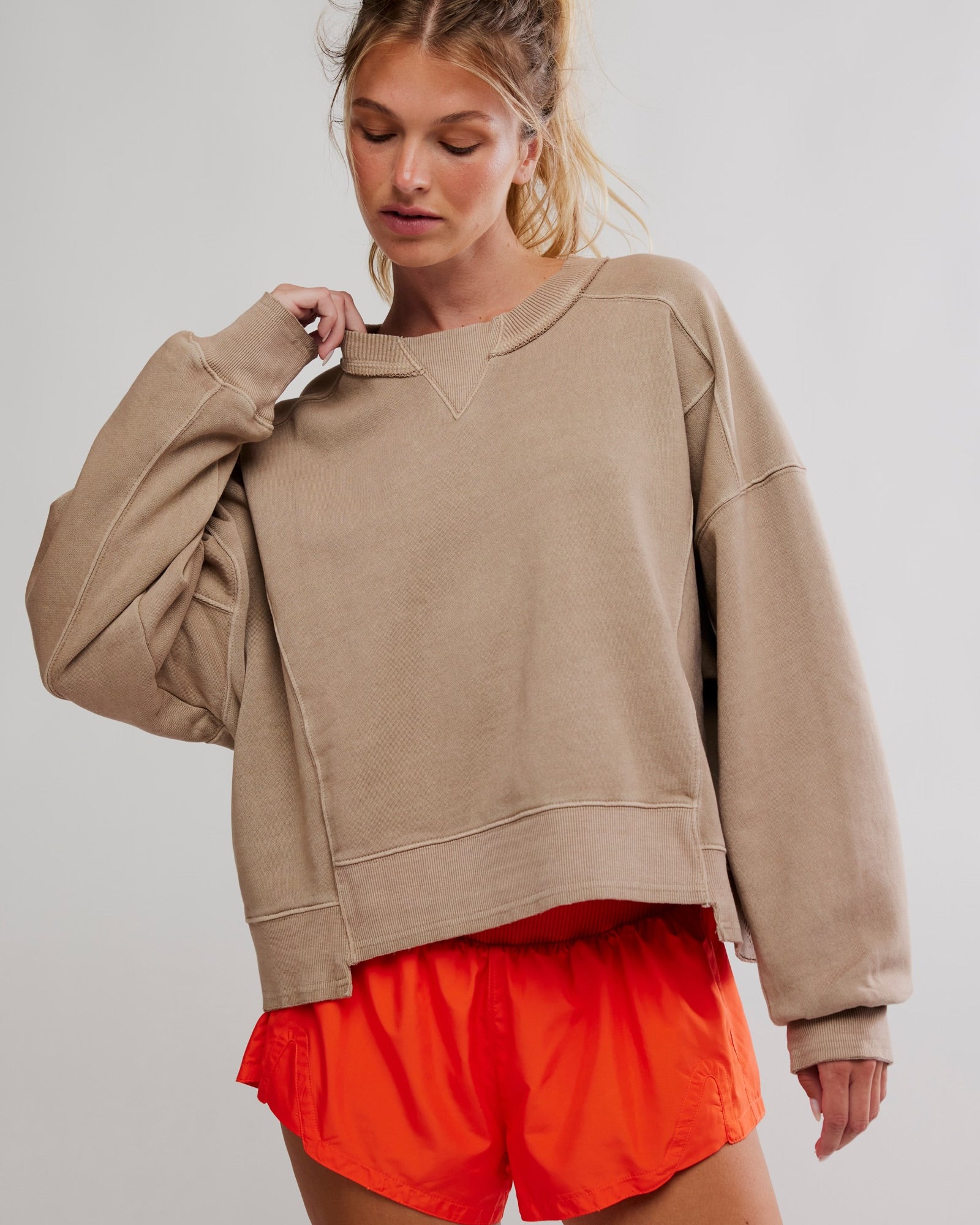 FREE PEOPLE INTERCEPT PULLOVER - SANDY