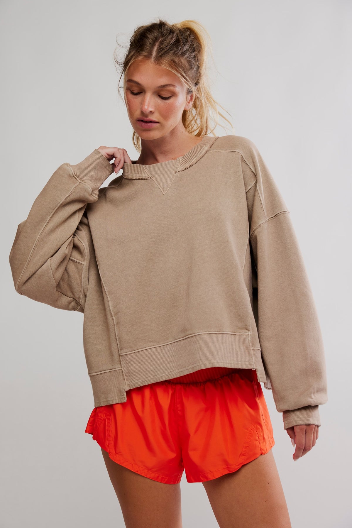 FREE PEOPLE INTERCEPT PULLOVER - SANDY