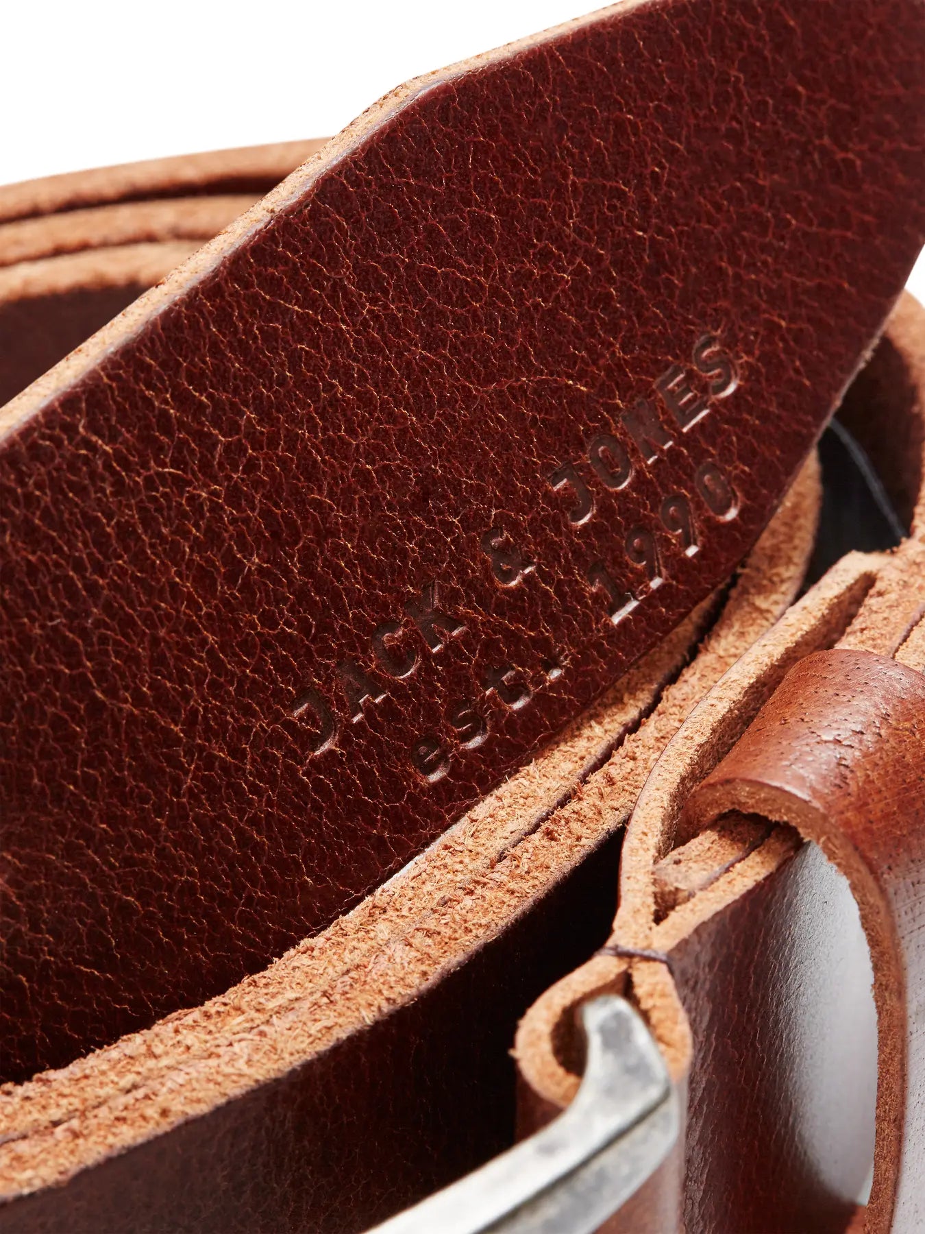 JJ PAUL LEATHER BELT - BLACK COFFEE