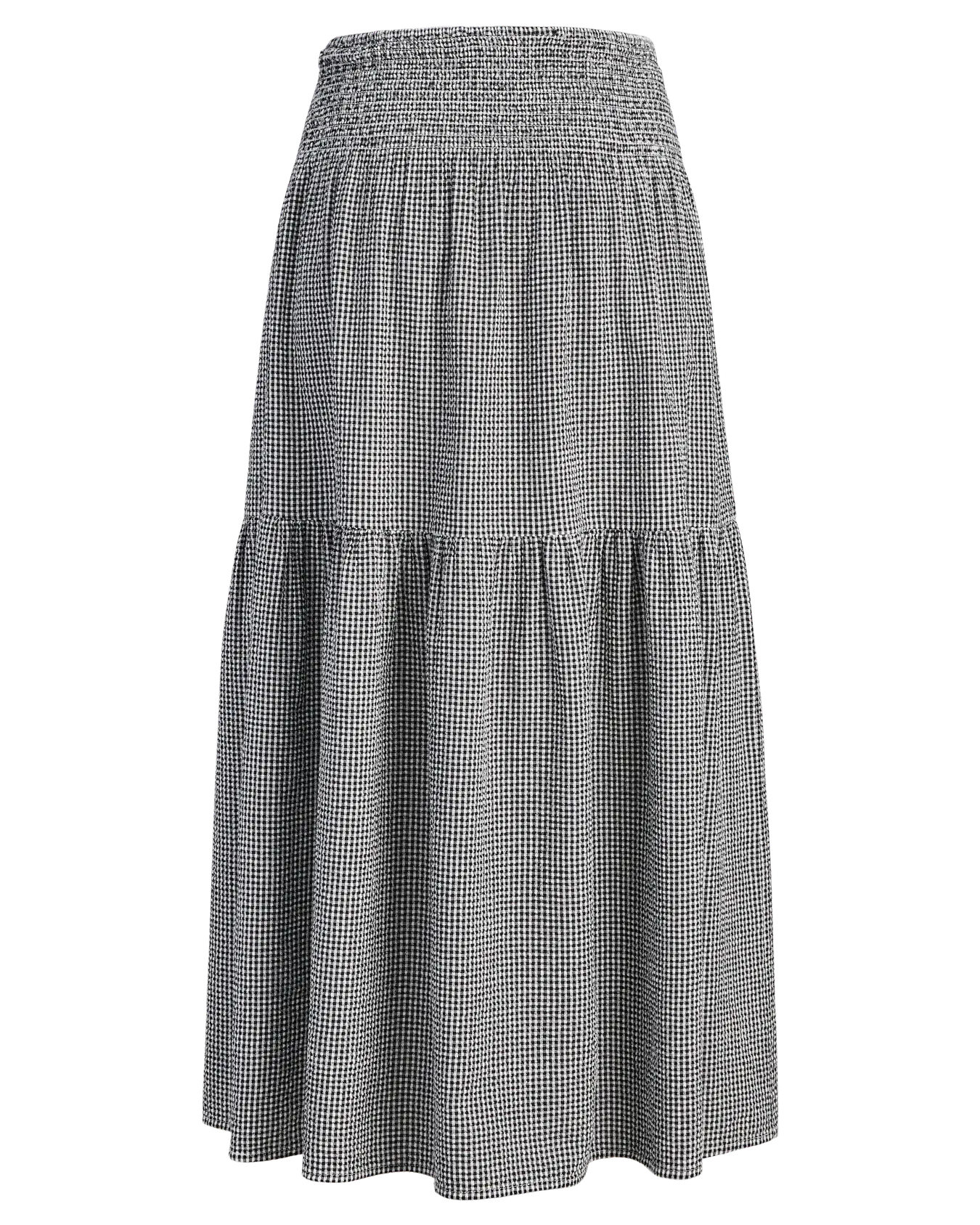 JJXX ZOE SEERSUCKER MAXI SKIRT - BLACK