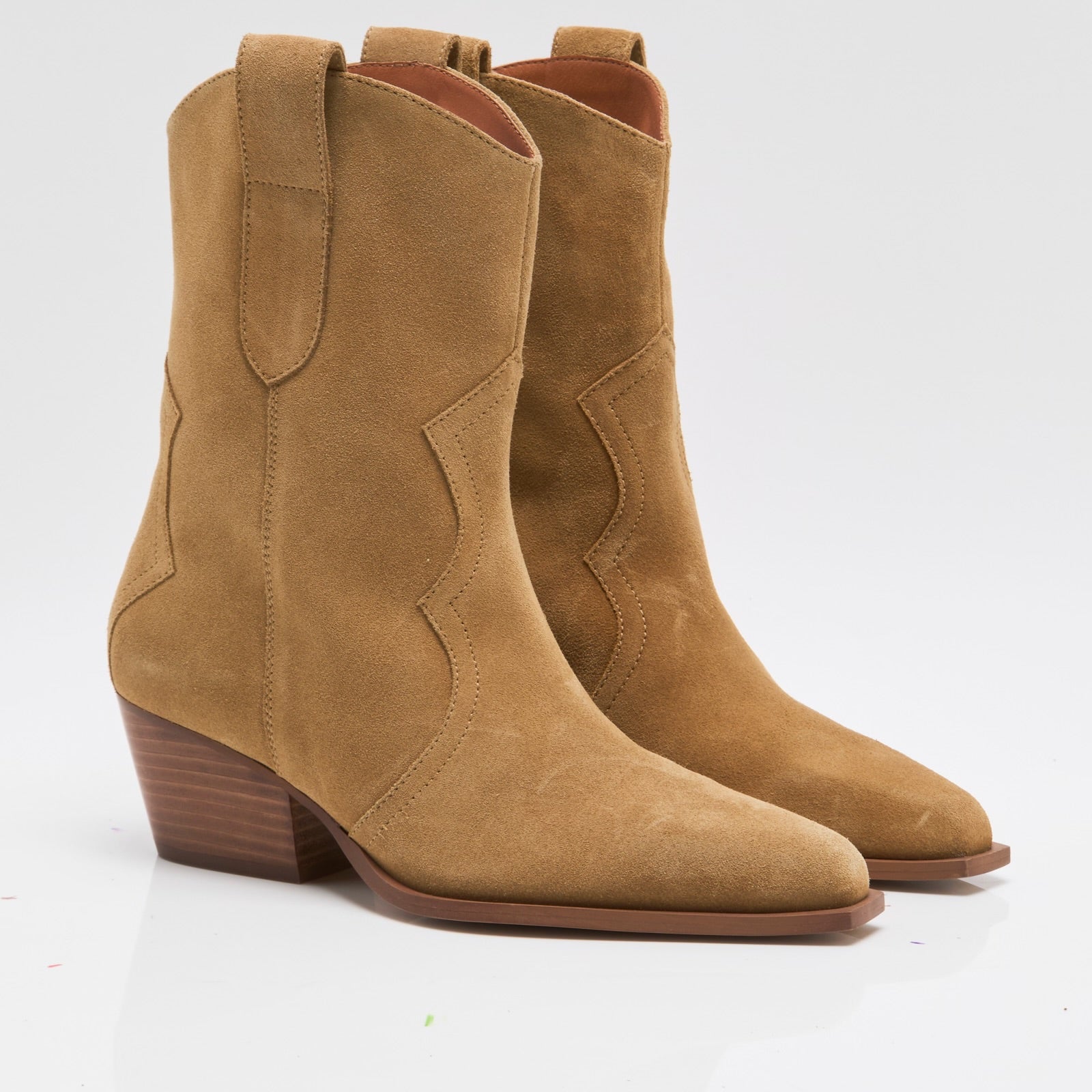 *PRE ORDER* FREE PEOPLE CAT NAP COWBOY BOOT - CAMEL SUEDE