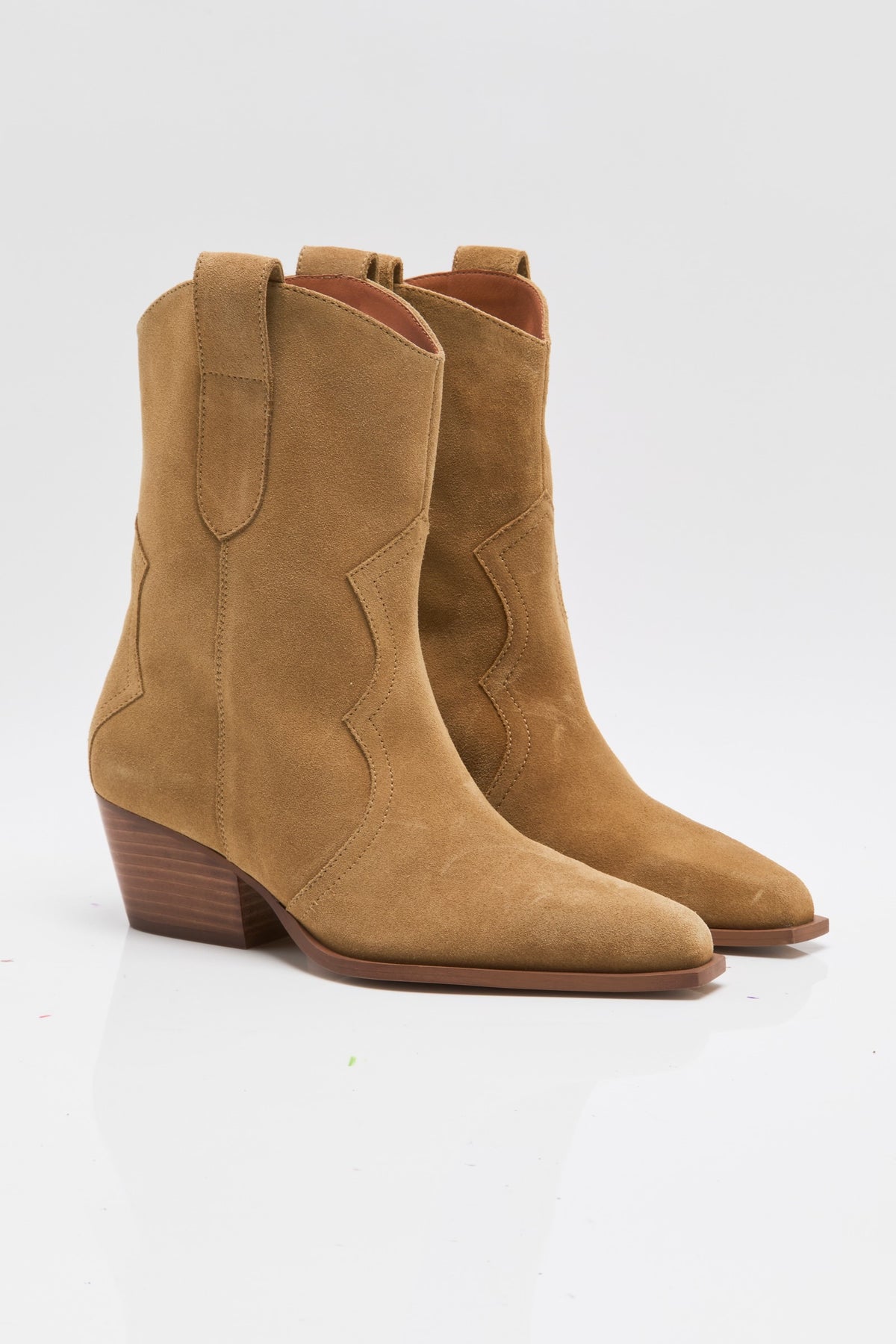 *PRE ORDER* FREE PEOPLE CAT NAP COWBOY BOOT - CAMEL SUEDE
