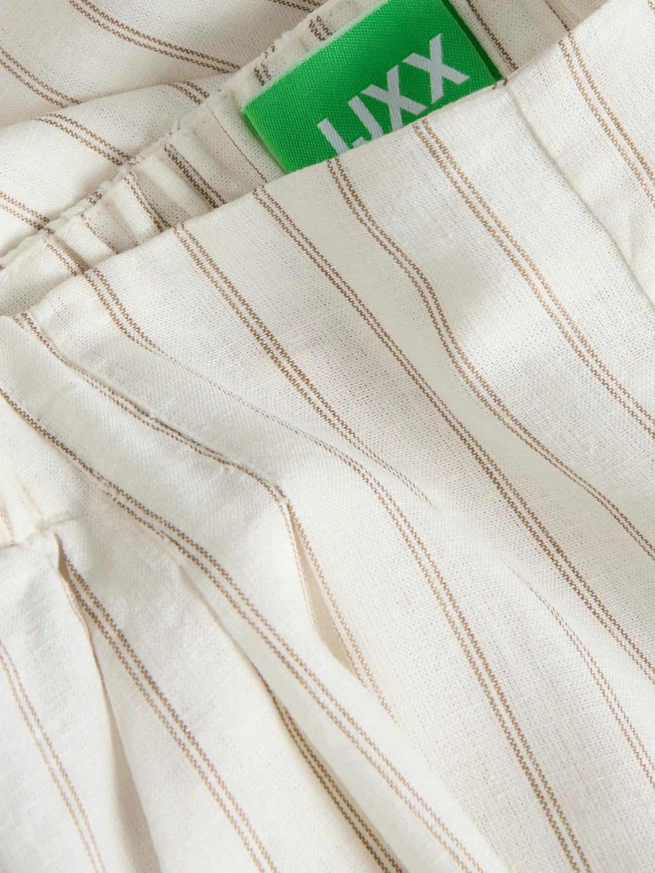 JJXX ALMIRA LINEN LOOSE PANT - BLANC STRIPES