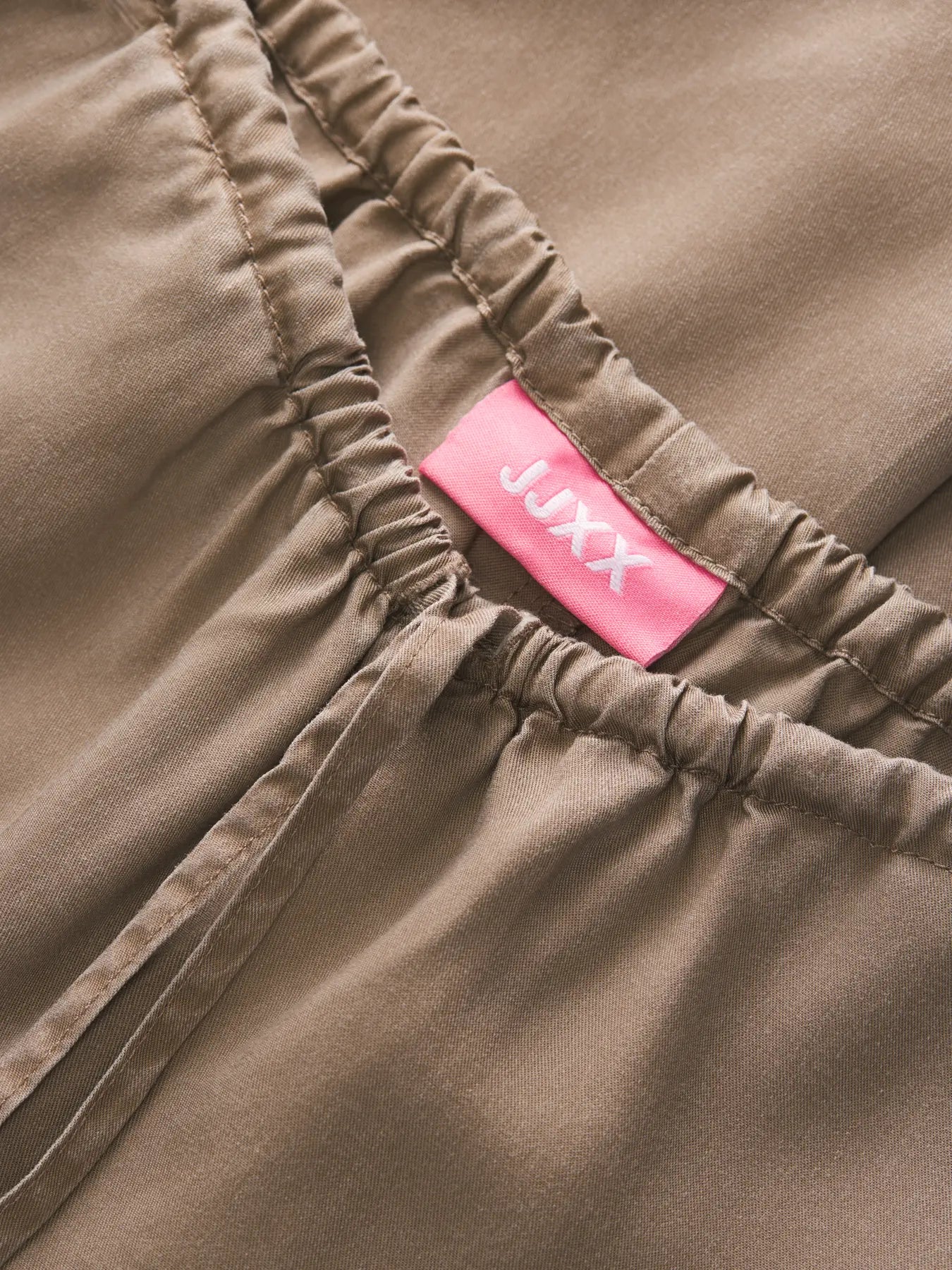 JJXX INGRID FLORA LOOSE PANTS - FEATHER GREY