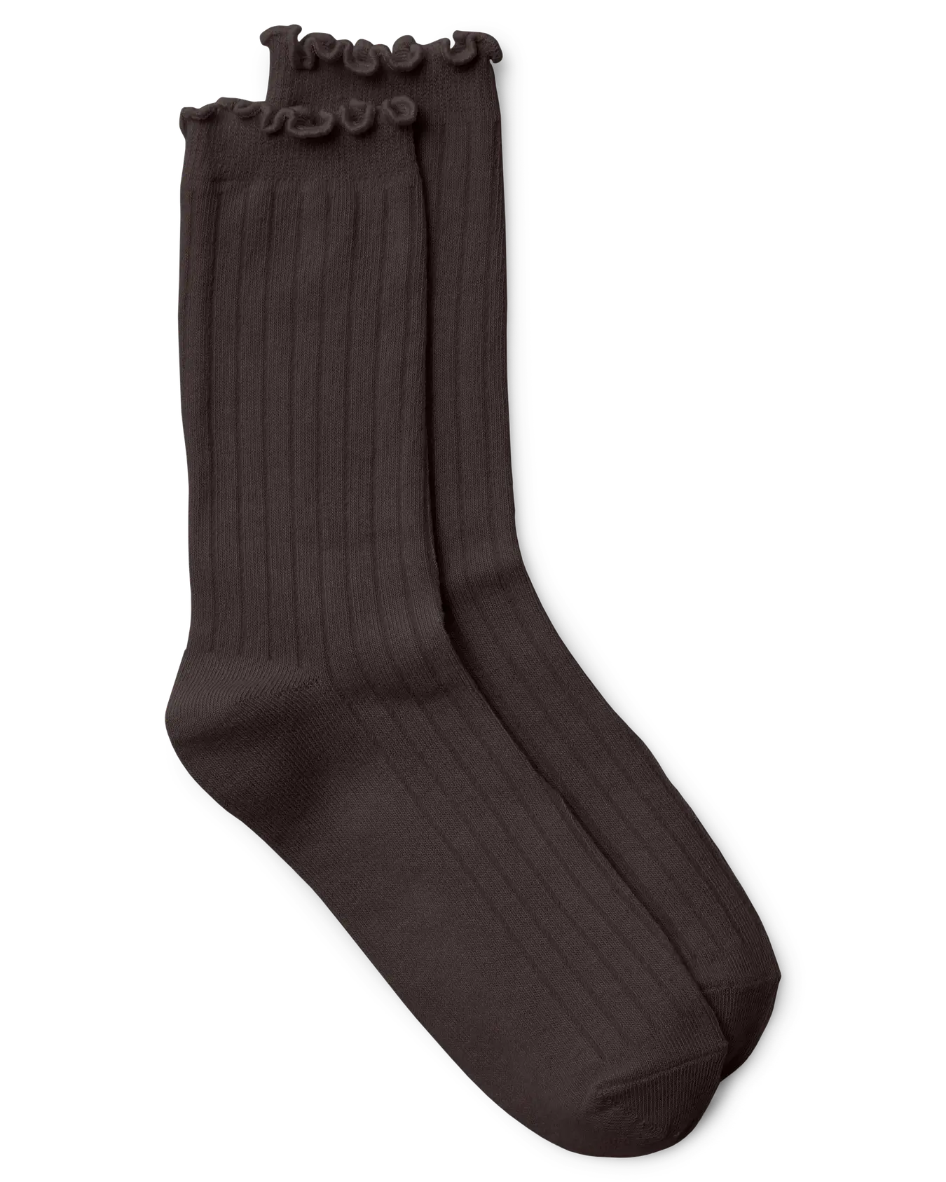 VM ENA RUFFLED SOCKS - CHOCOLATE TORTE