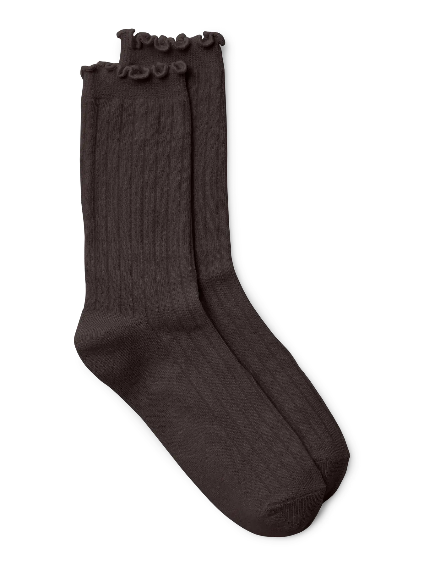 VM ENA RUFFLED SOCKS - CHOCOLATE TORTE