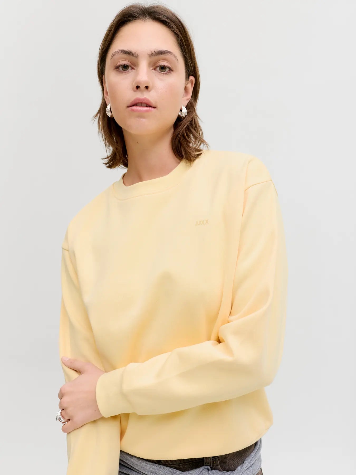 JJXX ABBIE RELAXED CREW SWEATSHIRT - SUNLIGHT