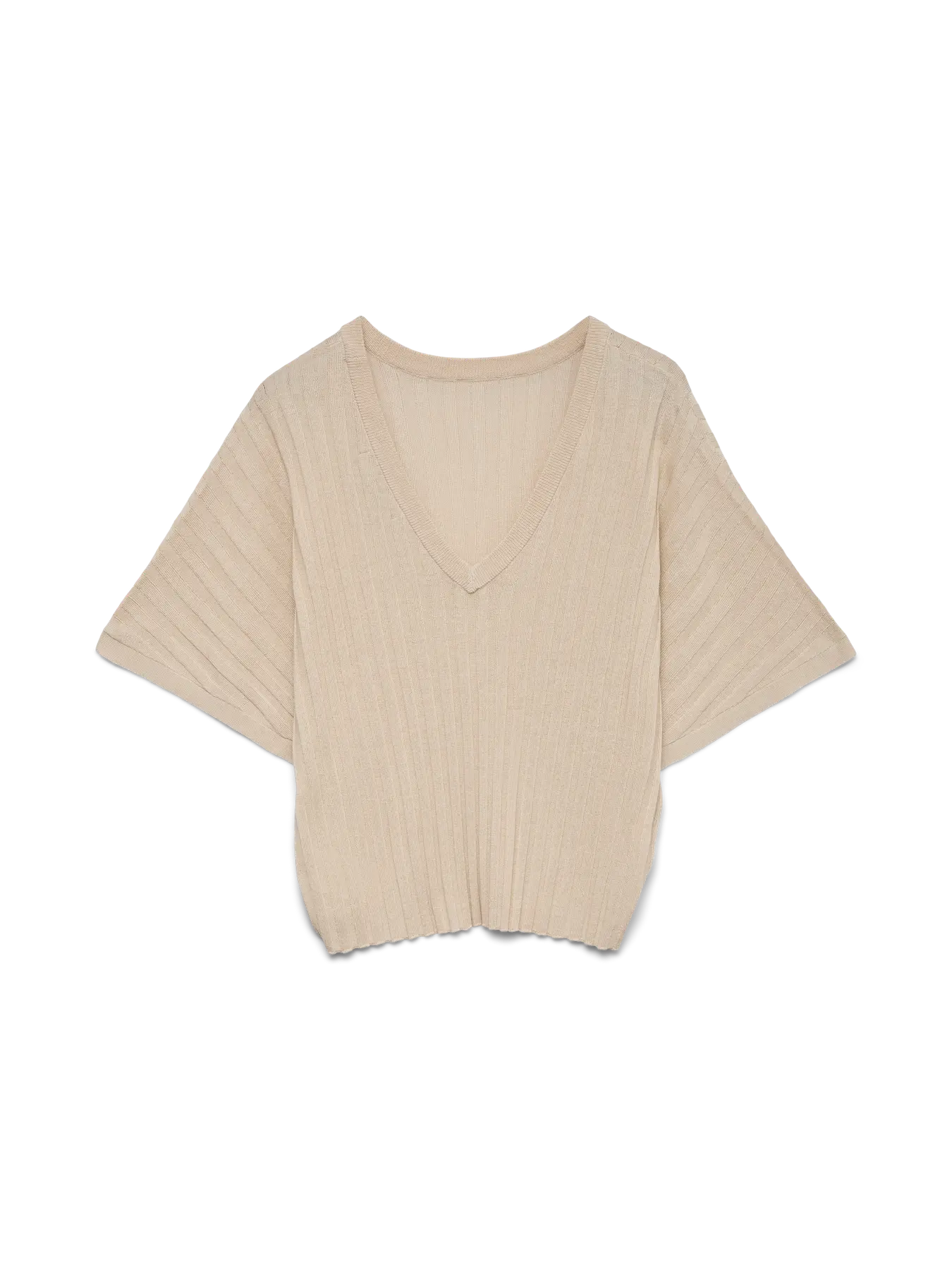 VM BARBADOS SS V-BACK PULLOVER - OATMEAL