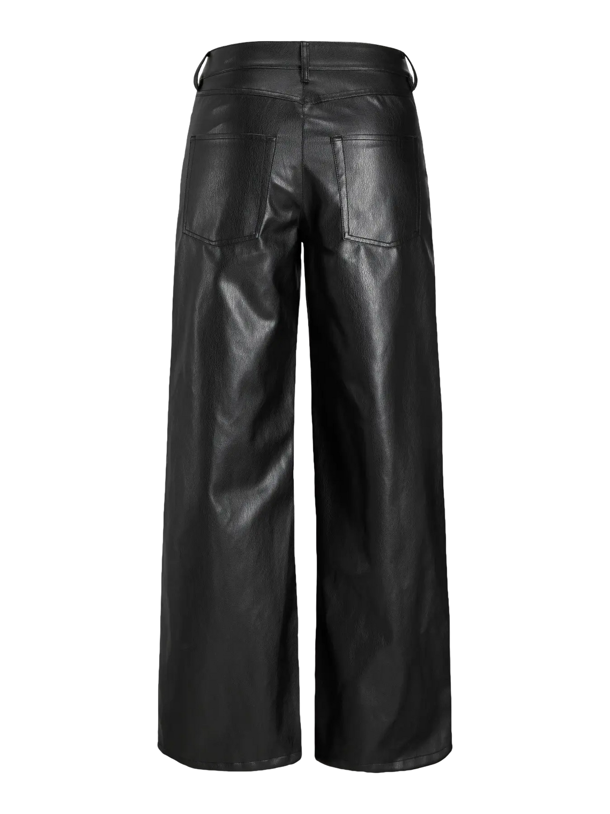 JJXX OSLO HAILEY FAUX LEATHER PANTS - BLACK
