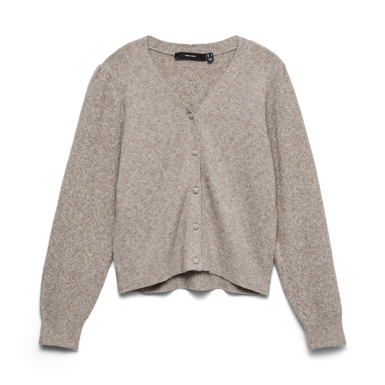 VM DOFFY V NECK CARDIGAN - MOON ROCK