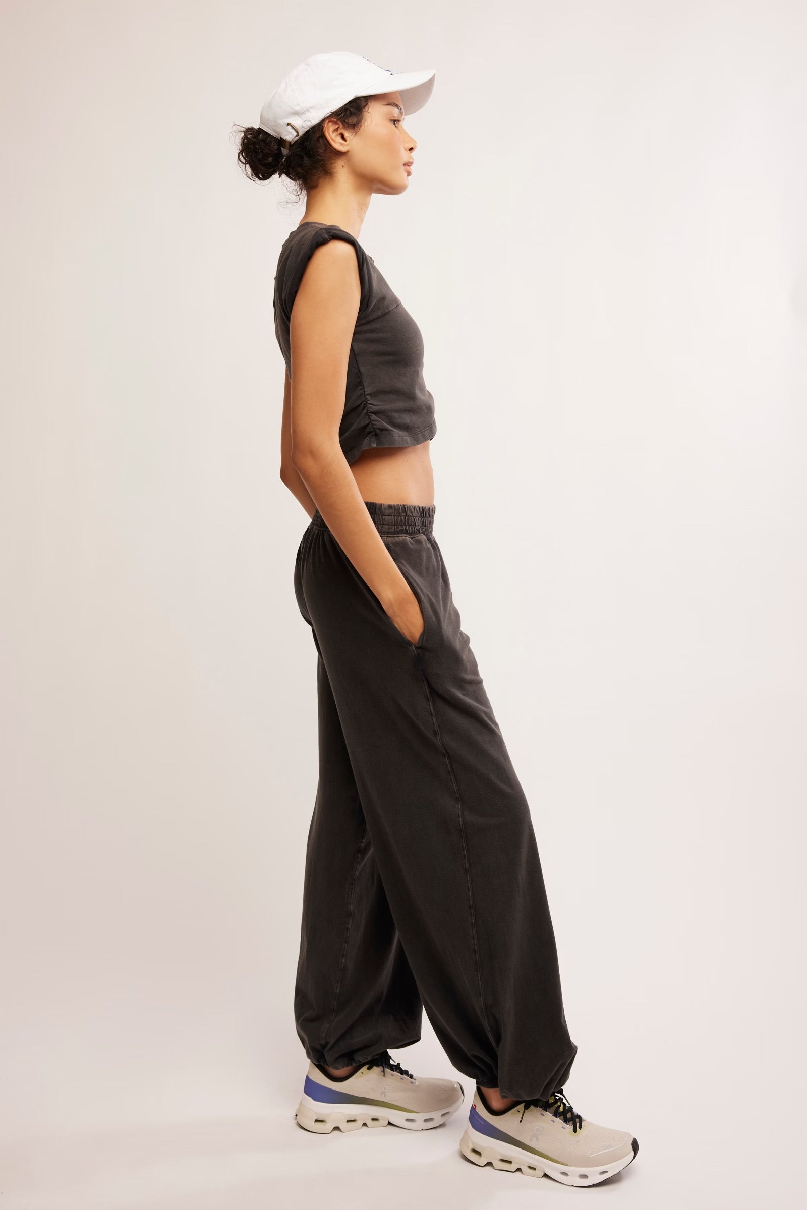 FREE PEOPLE HOT SHOT CROSSOVER SET - BLACK