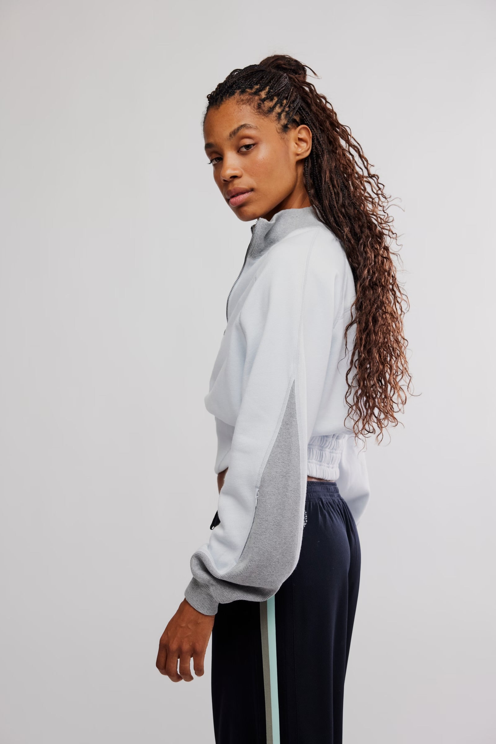 FREE PEOPLE OUT OF THE PARK PULLOVER - ARCTIC SNOW COMBO