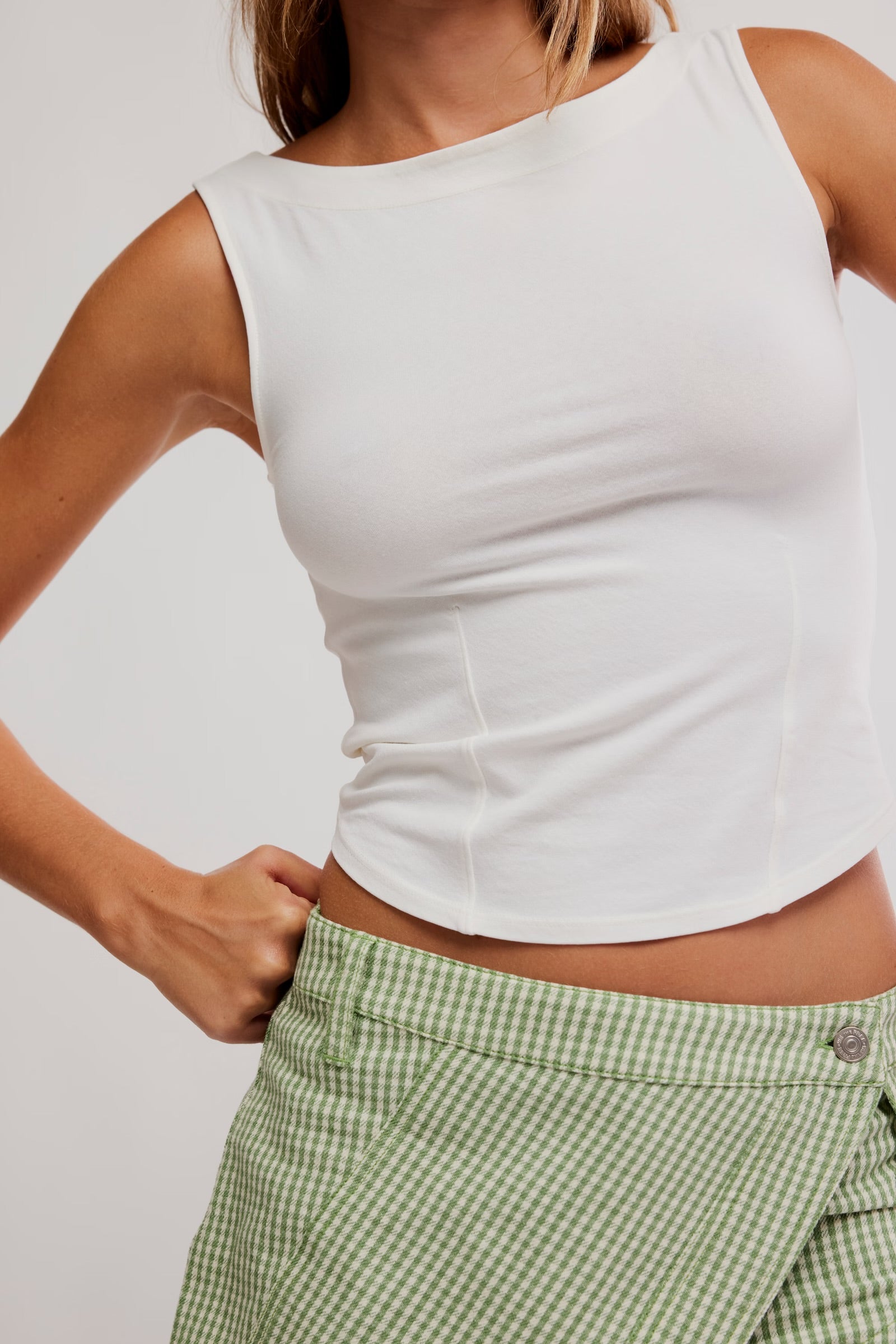 FREE PEOPLE ICONIC TANK - WHISPER WHITE