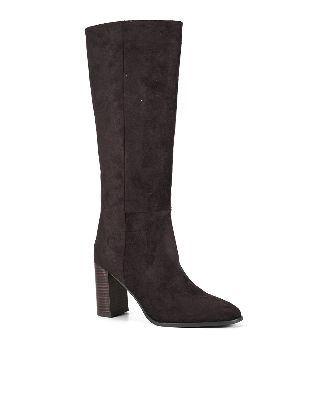 BILLINI BOBBY TALL HEELED BOOT - CHOCOLATE SUEDE