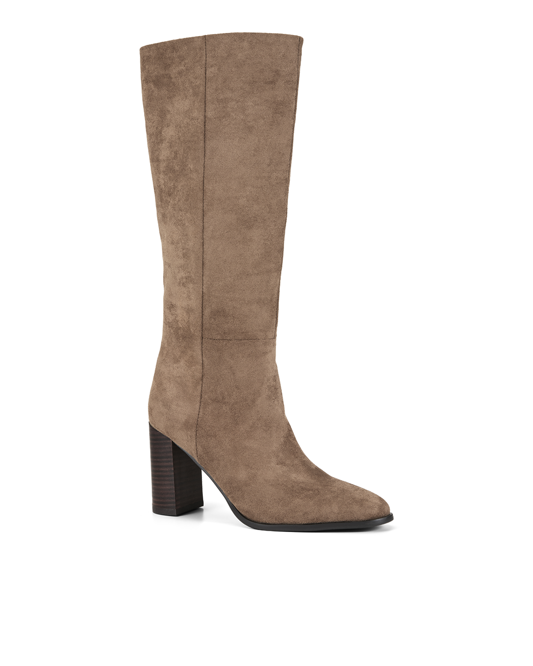 BILLINI BOBBY TALL HEELED BOOT - LIGHT BROWN SUEDE