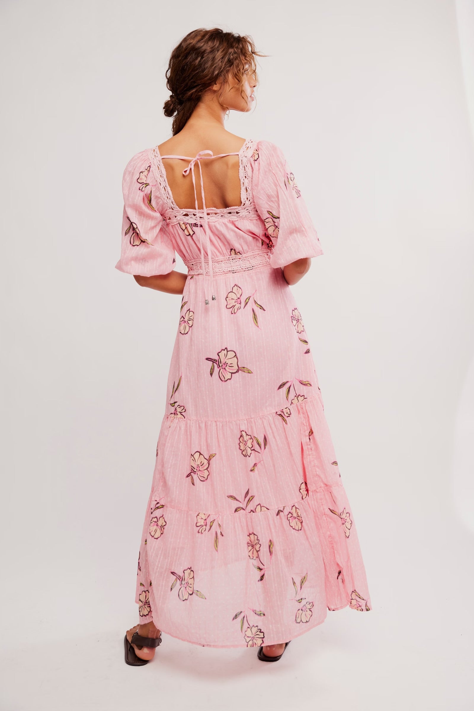 FREE PEOPLE MORNING MEADOWS MAXI DRESS - BLUSHING PINK