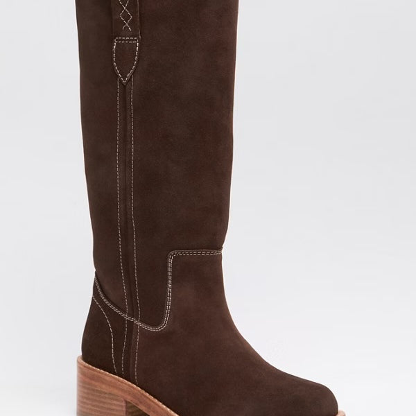 FREE PEOPLE BLAZE PULL ON BOOTS - WEATHERED MINK SUEDE
