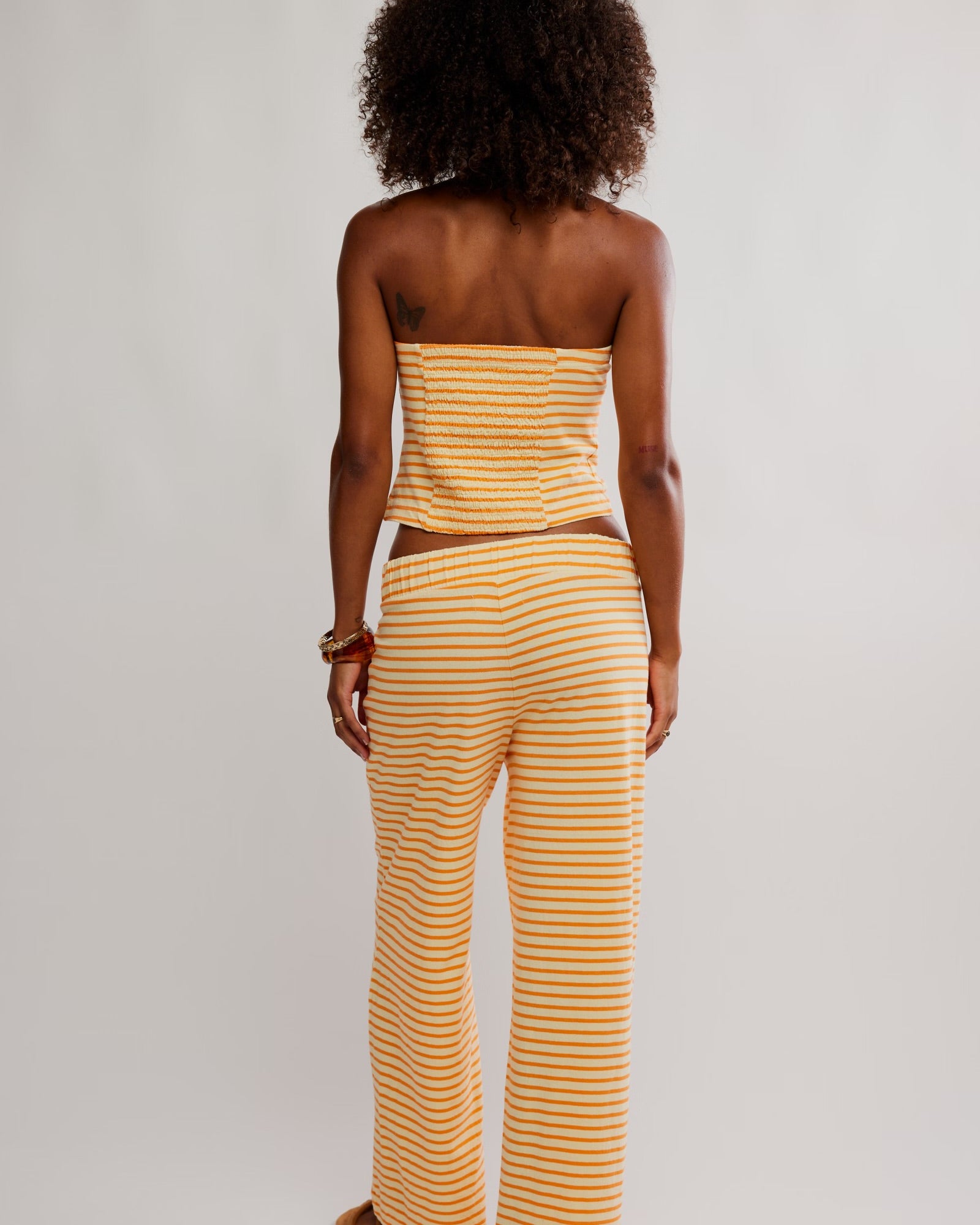 FREE PEOPLE SAILOR TUBE SET - PAPAYA COMBO