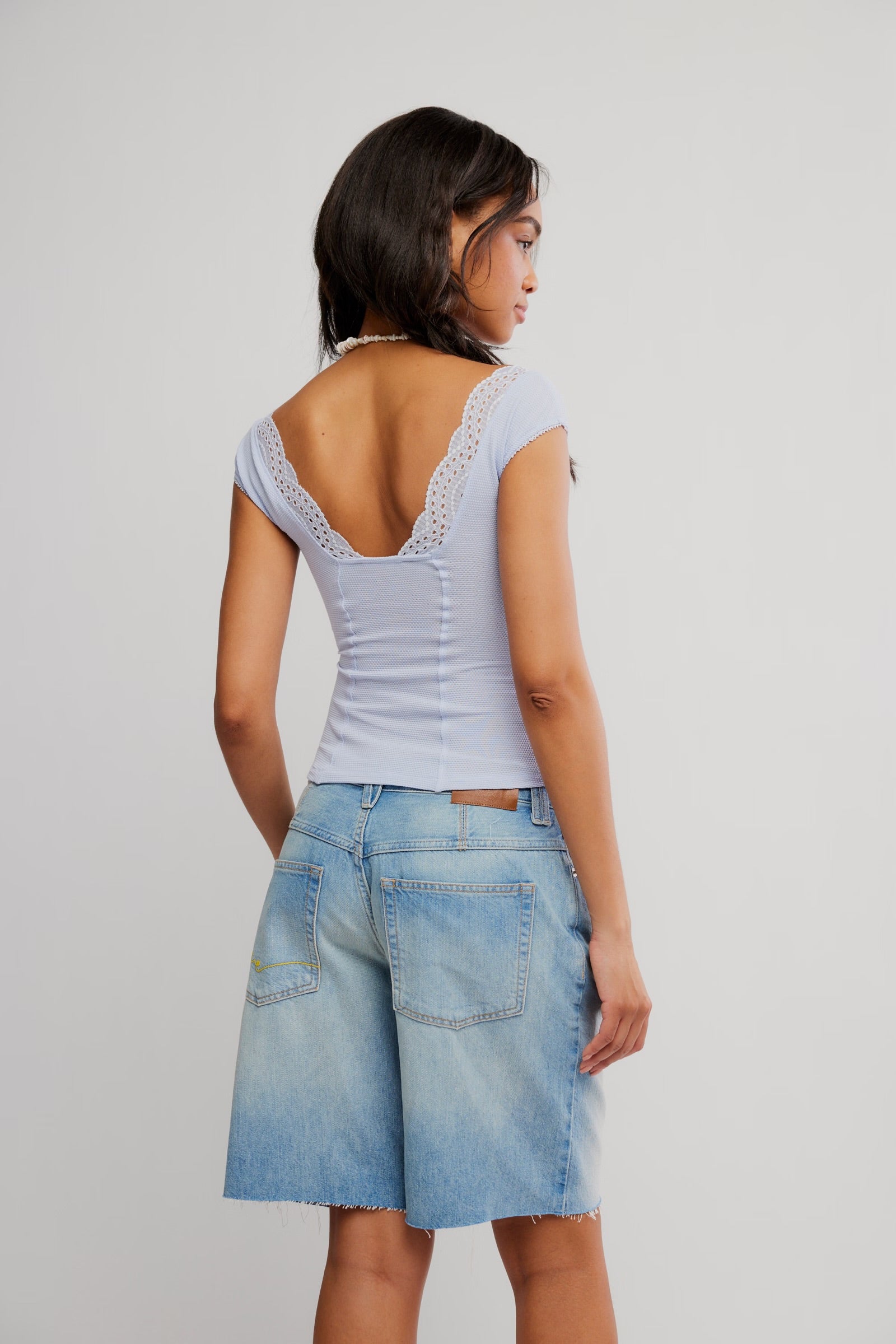 FREE PEOPLE BLUSH HOUR TEE - SUMMER SHOWER