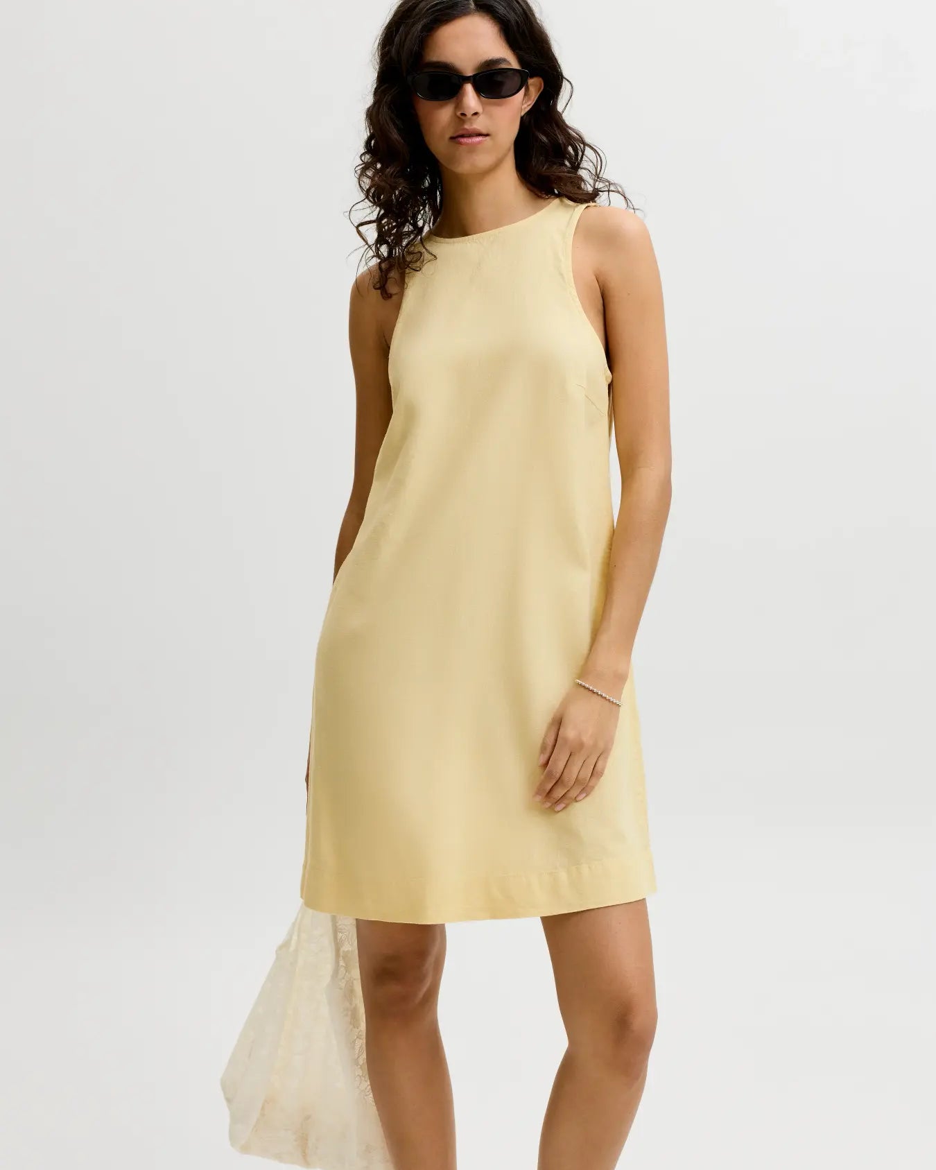 JJXX ALMIRA LINEN DRESS - SUNLIGHT