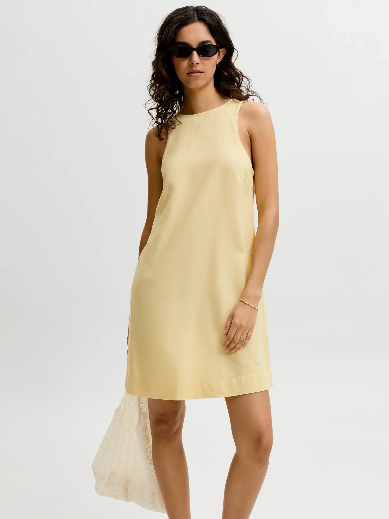 JJXX ALMIRA LINEN DRESS - SUNLIGHT