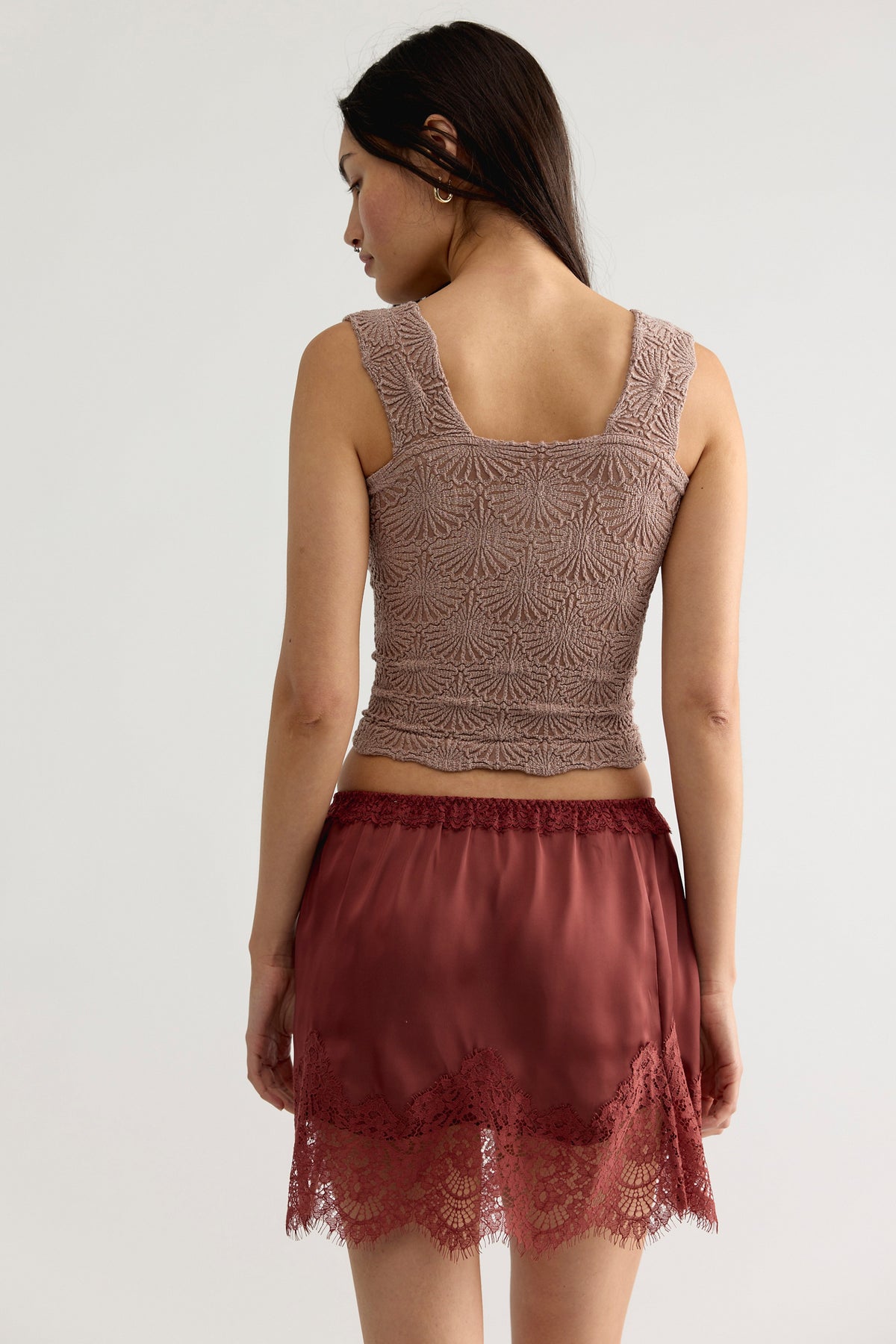 FREE PEOPLE LOVE LETTER TANK - CHOCOLATE MALT