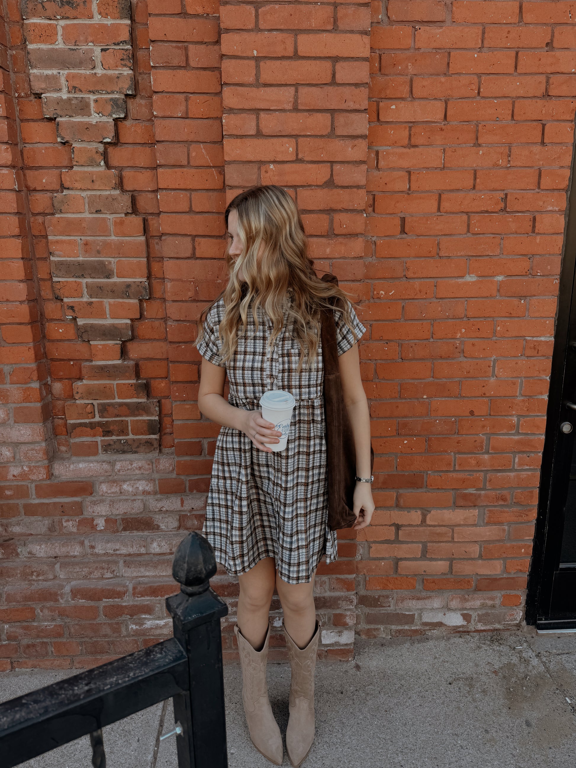 THE BLANCHE DRESS - HARVEST PLAID