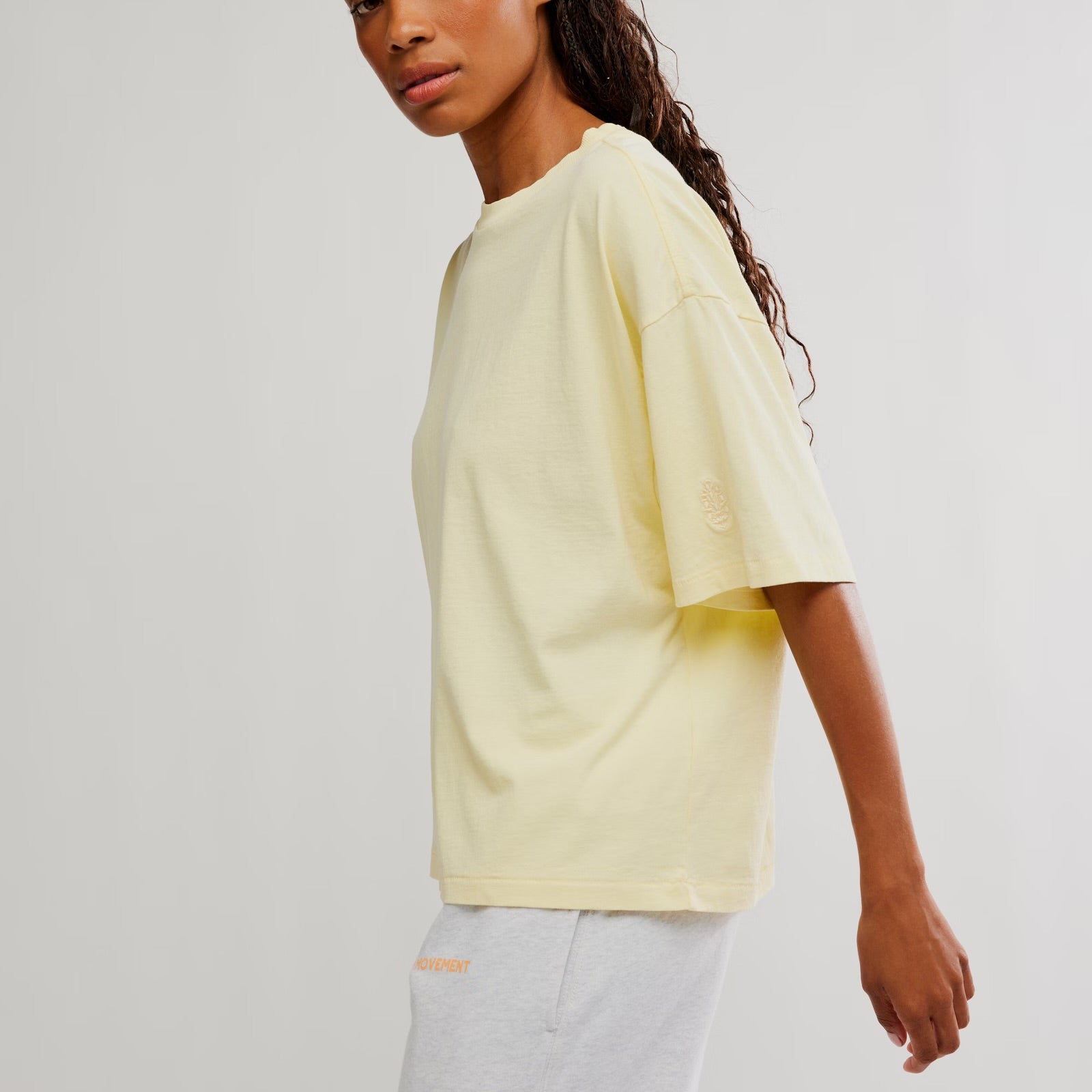 FREE PEOPLE TACKLE TEE - SUNLIT YELLOW