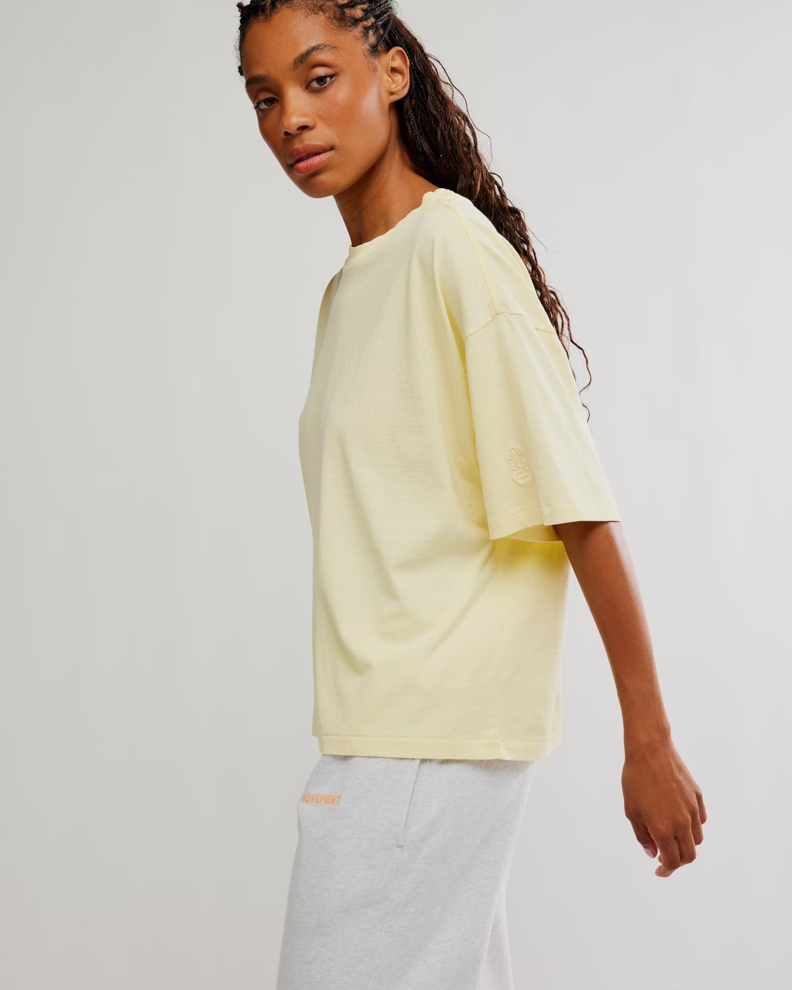 FREE PEOPLE TACKLE TEE - SUNLIT YELLOW