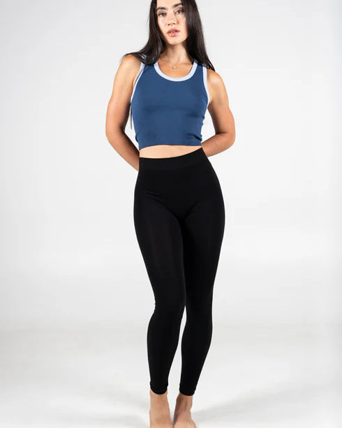 THE BASIC BAMBOO LEGGING - BLACK
