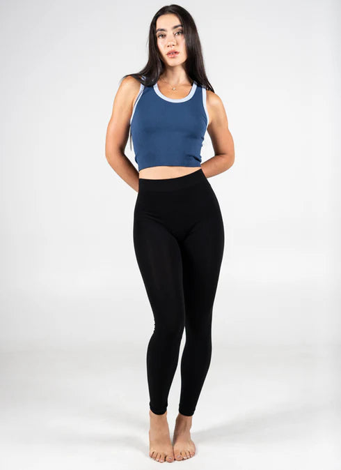 THE BASIC BAMBOO LEGGING - BLACK