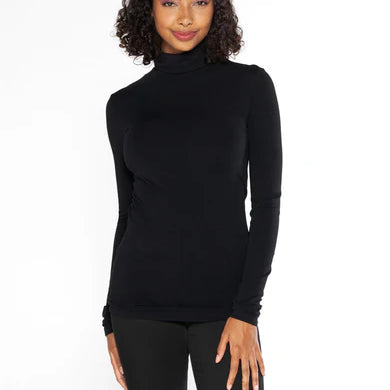 BAMBOO BASIC TURTLENECK - BLACK