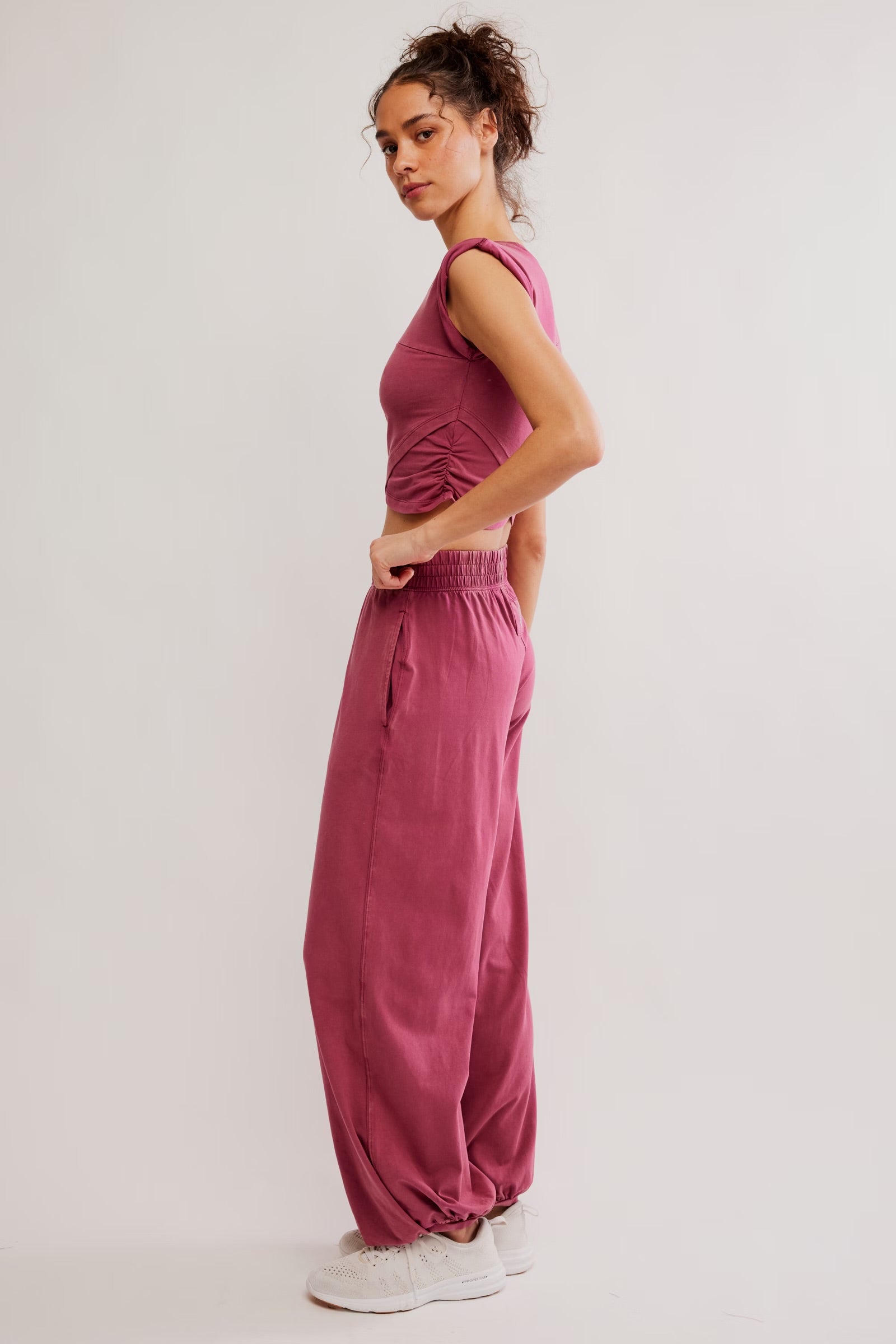 FREE PEOPLE HOT SHOT CROSSOVER SET - BRICK