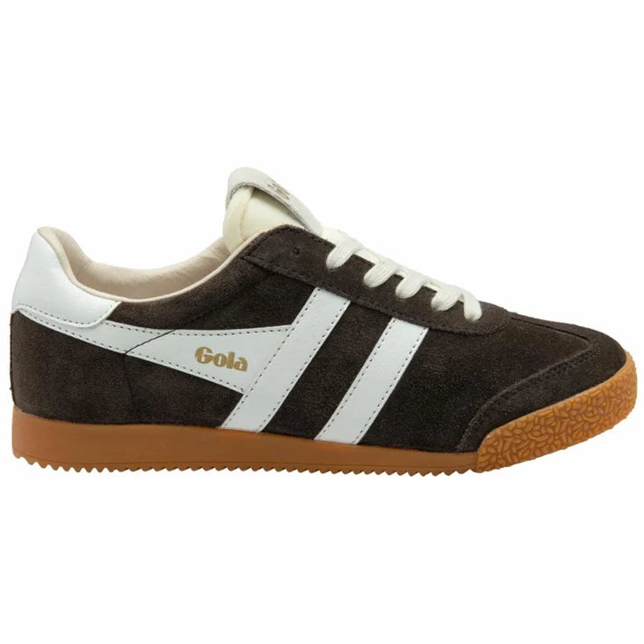 GOLA ELAN TRAINER SNEAKERS - MOCHA. WHITE.