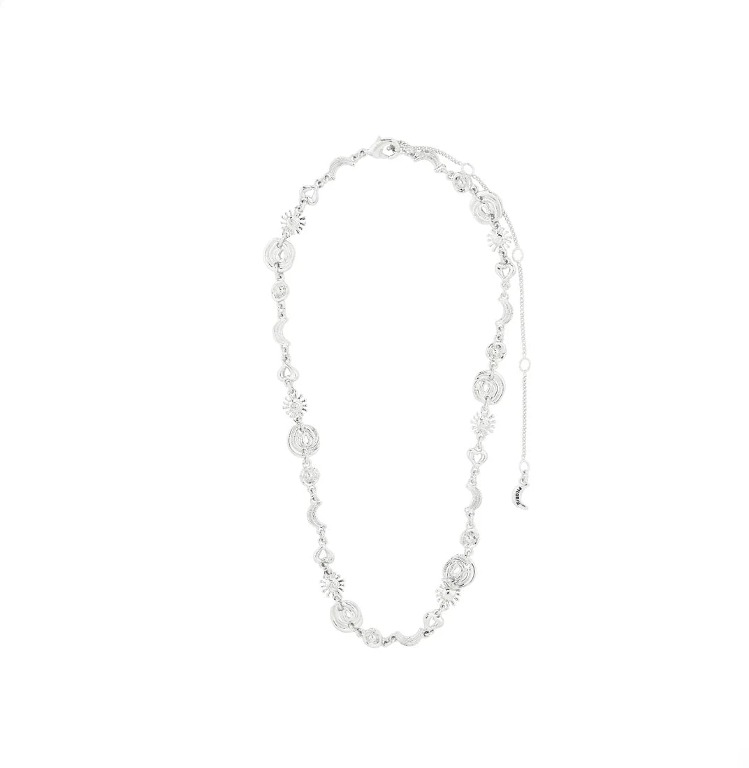 PILGRIM MISHA CHARMS NECKLACE - SILVER