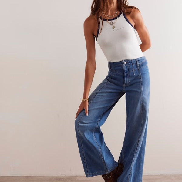 FREE PEOPLE LIBRE WIDE LEG PANT - GOODIE GOODIE